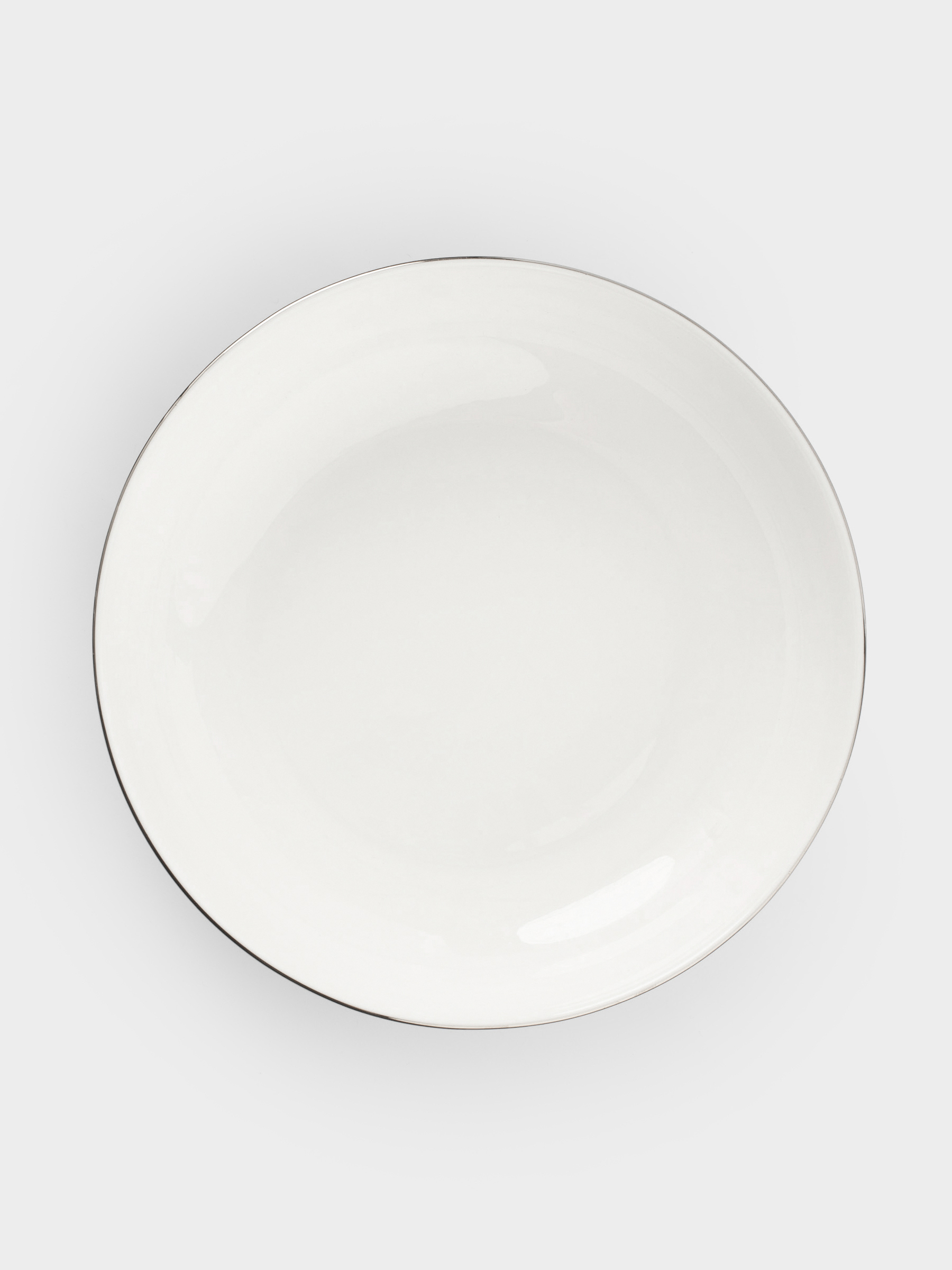 Soup plate, 20x4 cm, 2 pieces, porcelain F, white, Ideal silver, image-3