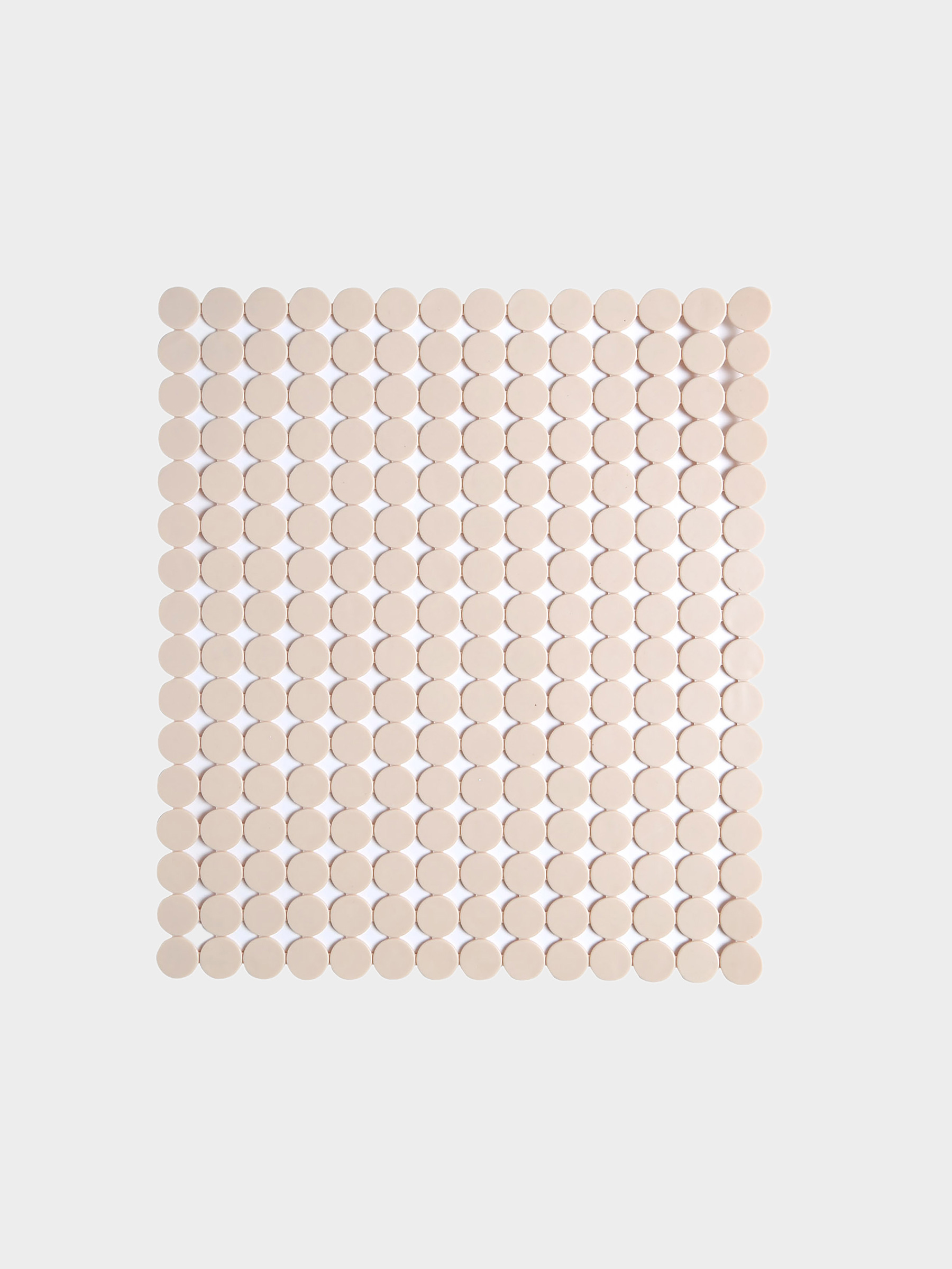 Kitchen sink mat, 31x27 cm, rubber, Rectangular, Beige, Keeping, image-0