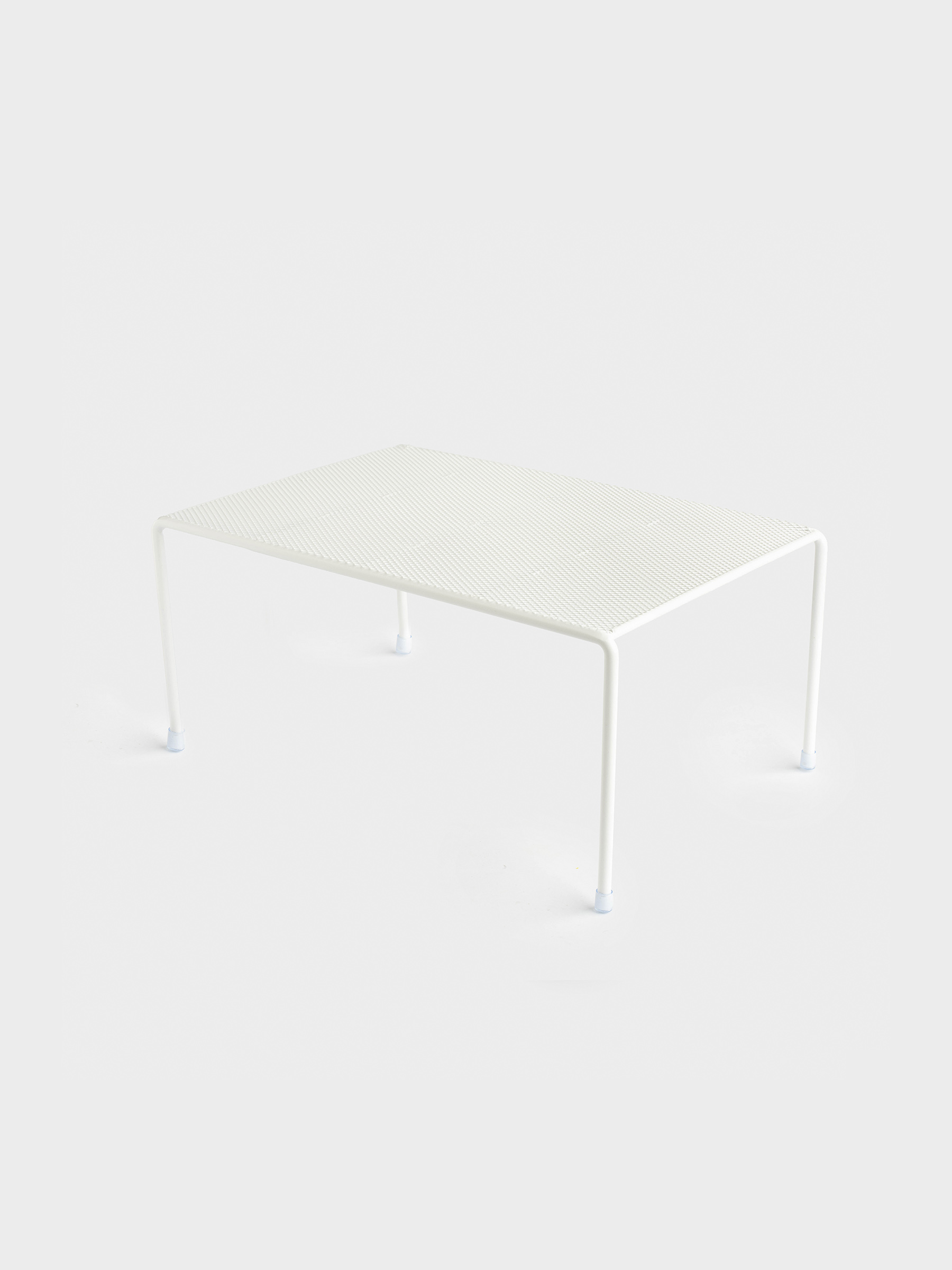Shelf organizer for the cabinet, 30x23 cm, metal, milky, Grid, Method, image-3