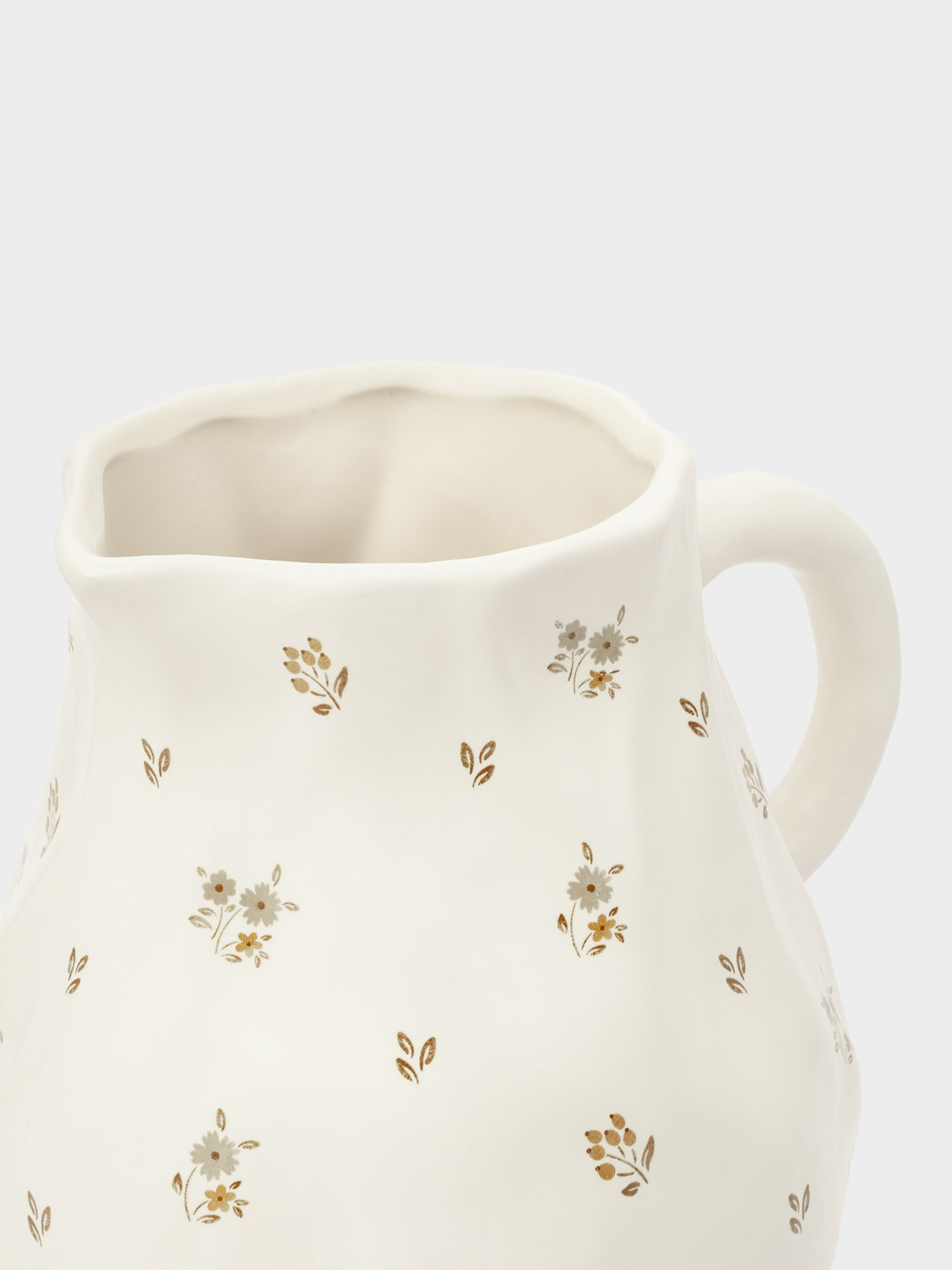 Jug, 1,6 l, ceramic, milk, Vintage flowers, La flore, image-6
