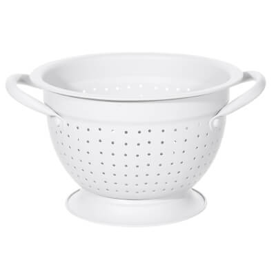 Colander, 22 cm, with two handles, steel, Milk, Soft ,image-0