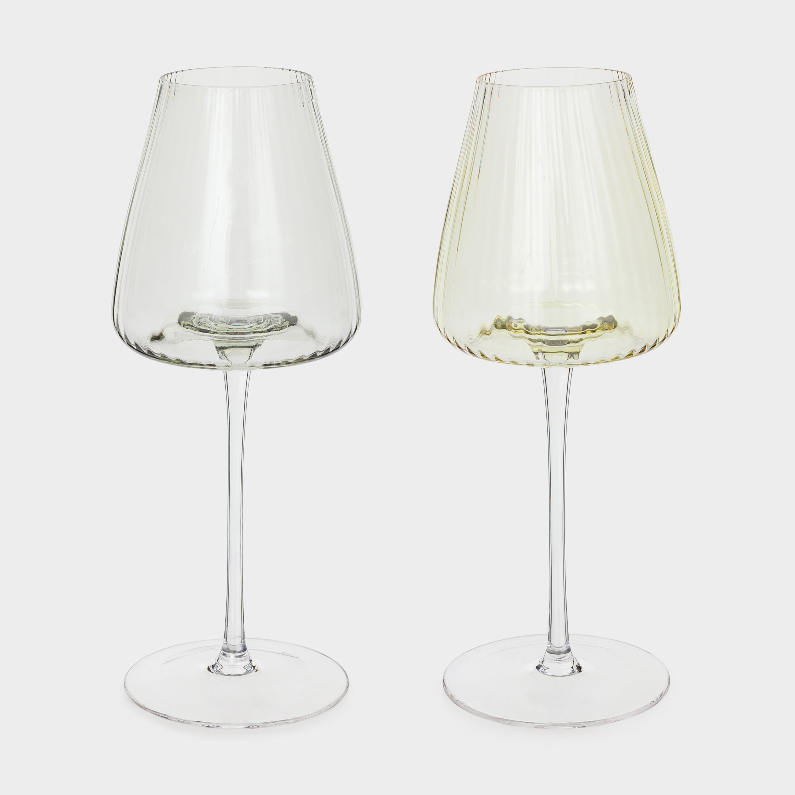 Red wine glass, 480 ml, 2 pcs, glass, green / yellow, Sorento R color, image-0