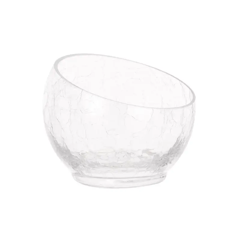 Candy bowl, 12x15 cm, glass, Craquelure, Ice