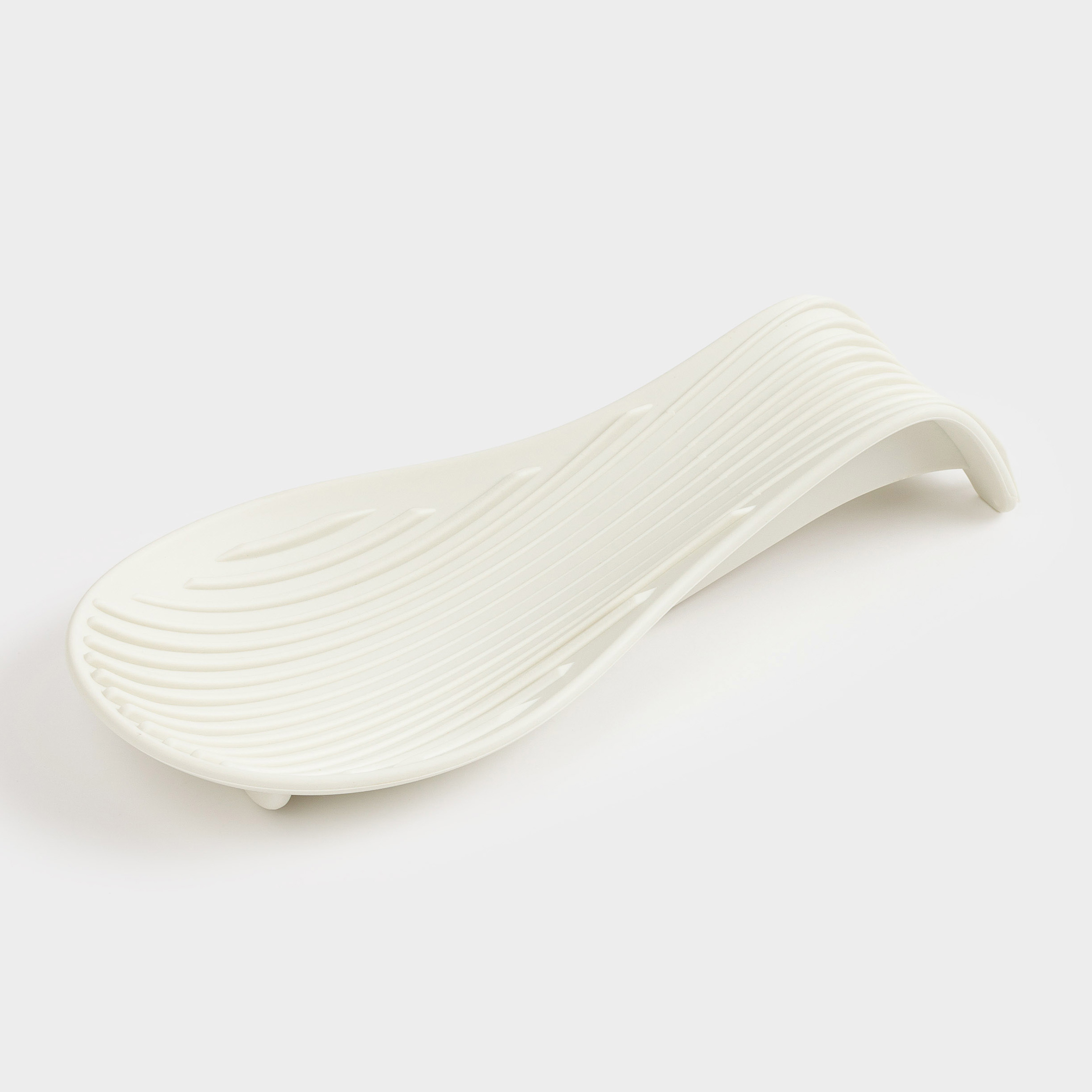 Spoon stand, 22 cm, silicone, beige, Wavelet, image-1