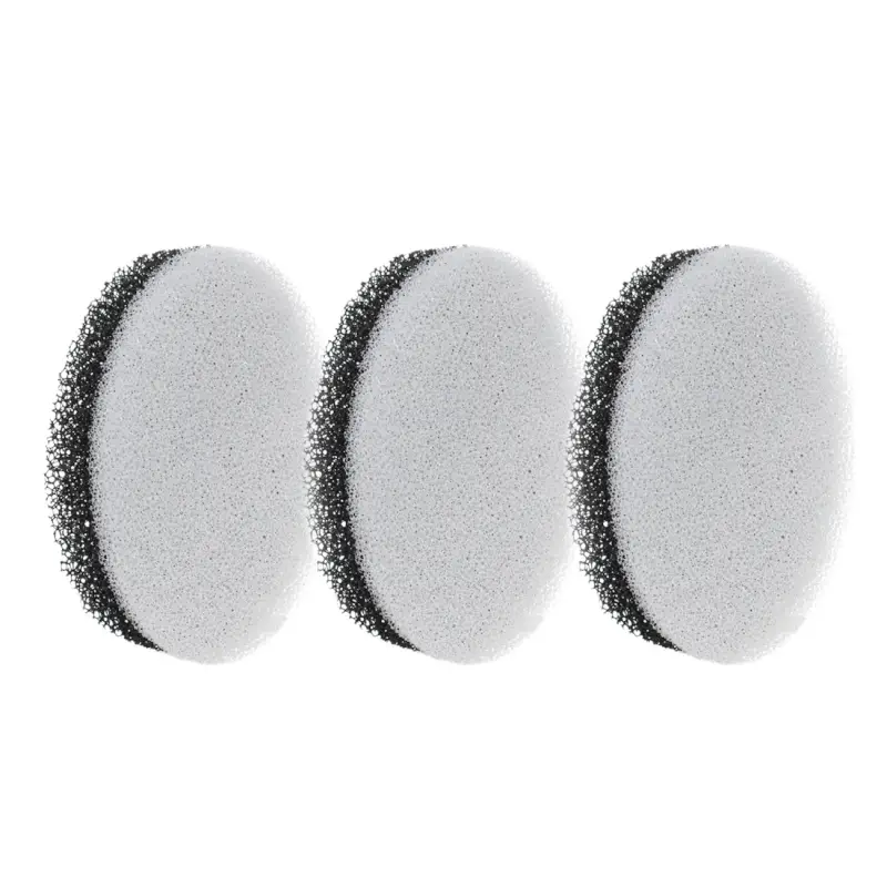 Sponge for washing dishes, 9x6 cm, 3 pcs, abrasive, oval, black and gray, Black clean ,image-0