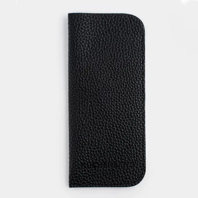 Eyeglass case, 18x8 cm, PU leather, Black, Memo ,image-0
