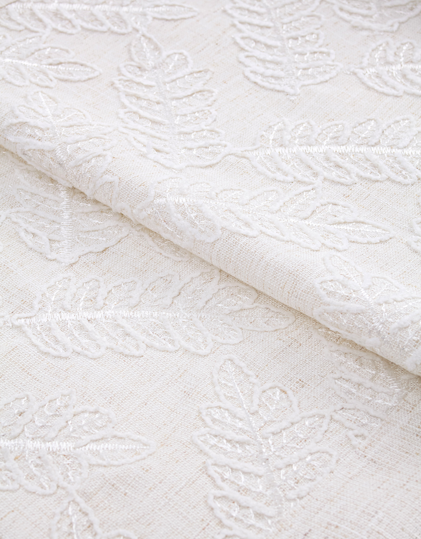 Table runner, 40x160 cm, polyester, milky, Leaves, Fall foliage, image-1