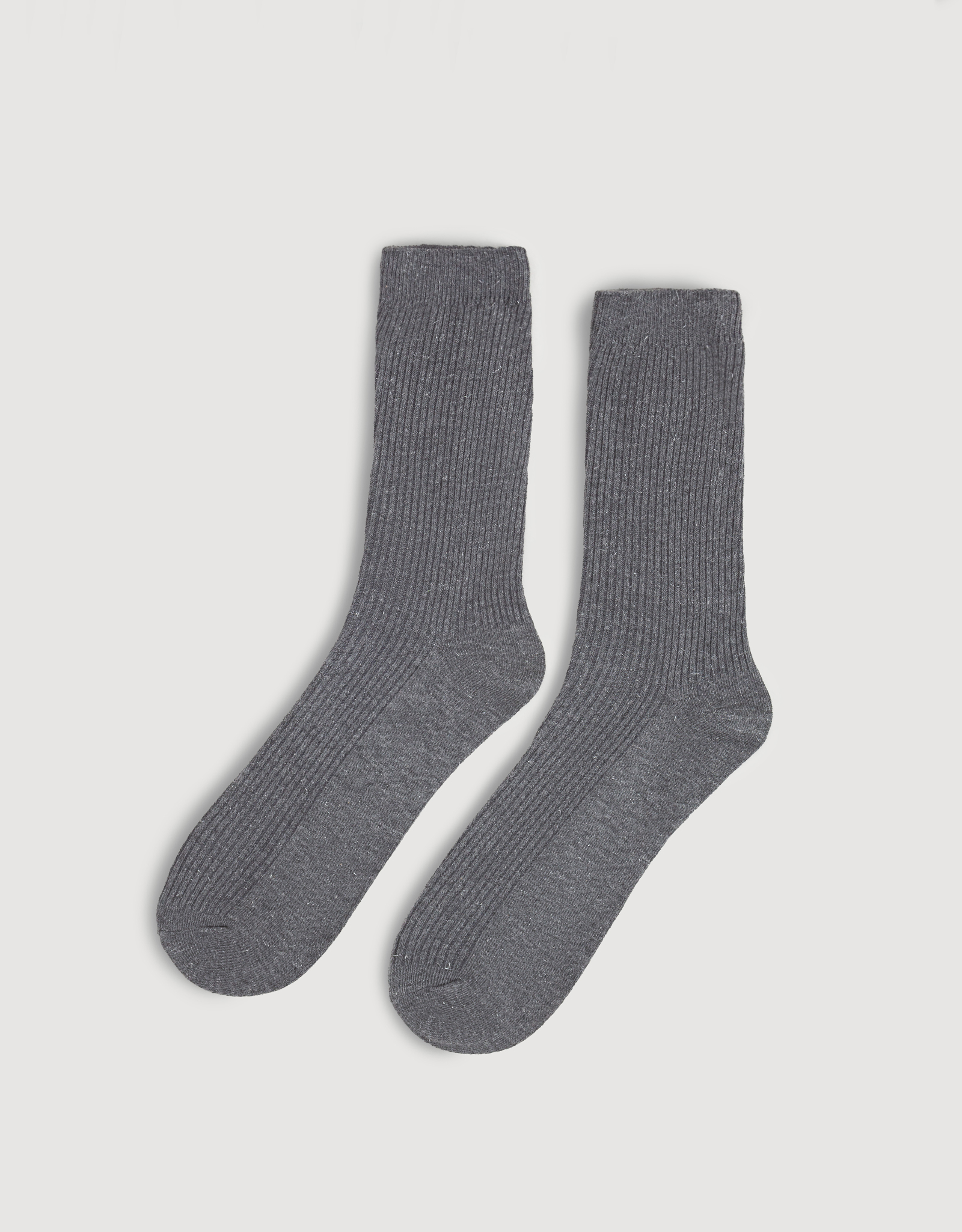Women's socks, p. 35-38, cotton / polyester, dark gray, Rubchik