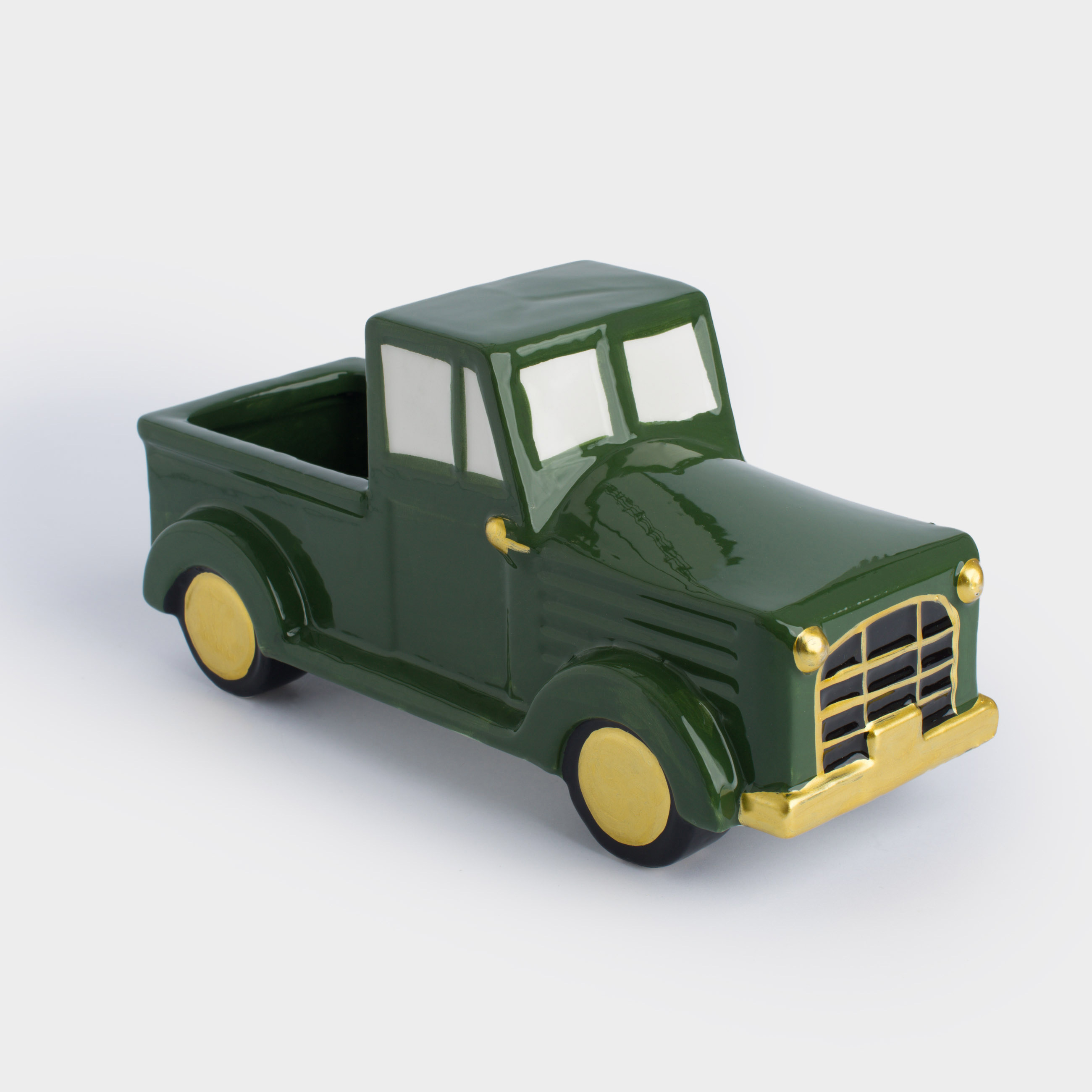 Candy bowl, 24x18 cm, ceramic, green, Car, Car, image-1