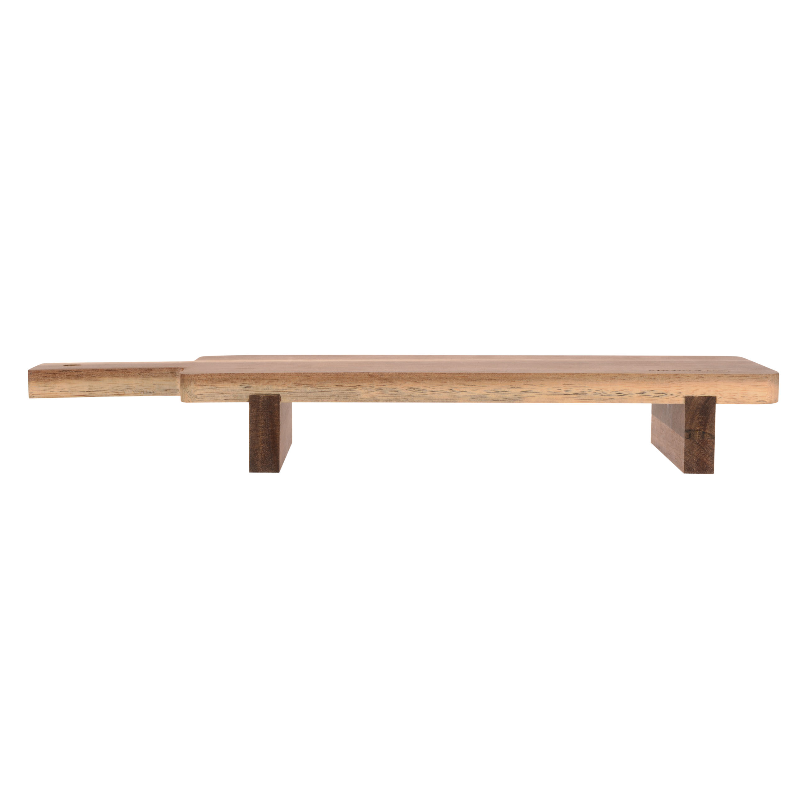 Serving dish, 38x11 cm, with handle, on legs, wood, Noble tree, image-2