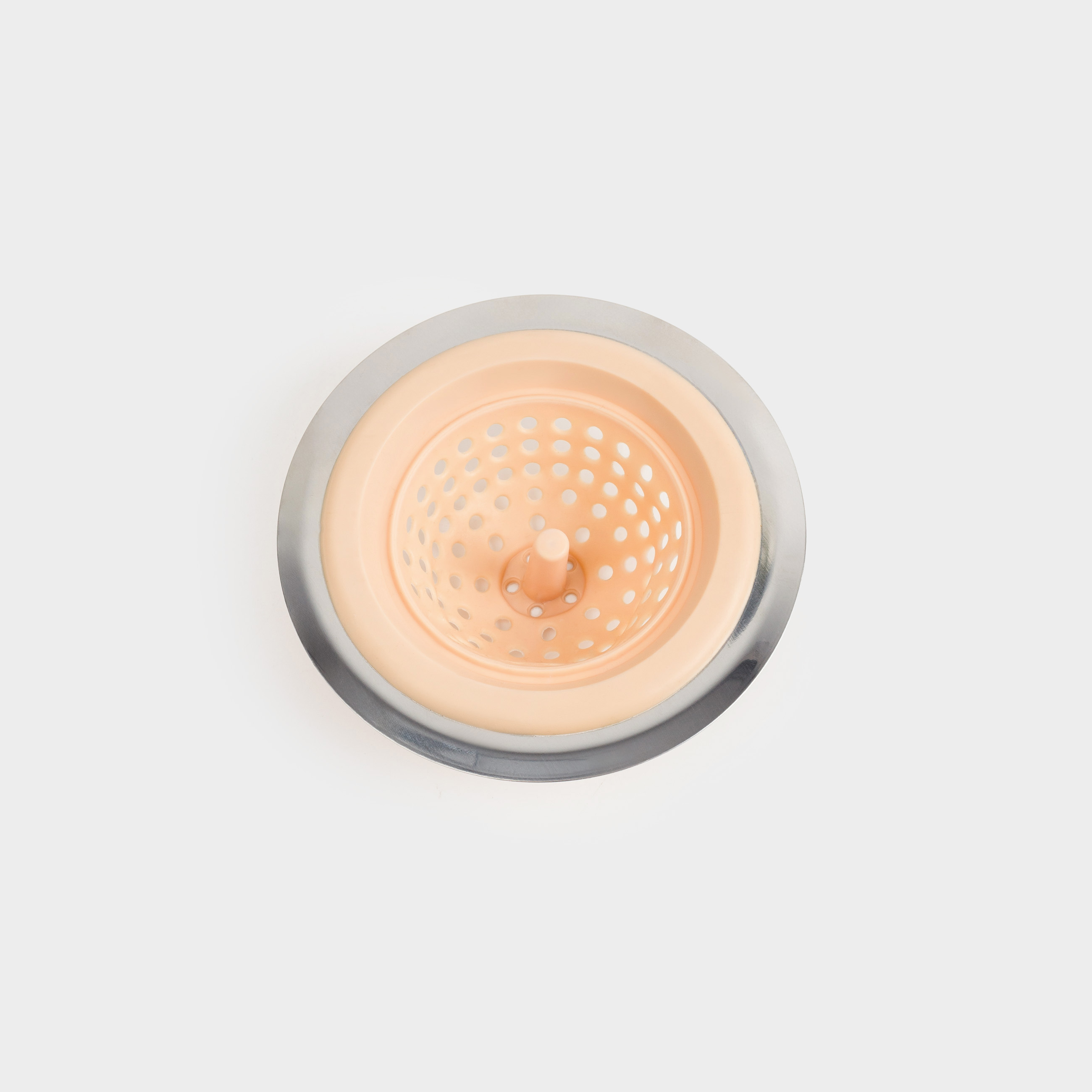 Sink filter, 11 cm, Steel / silicone, Beige, Keeping, image-1
