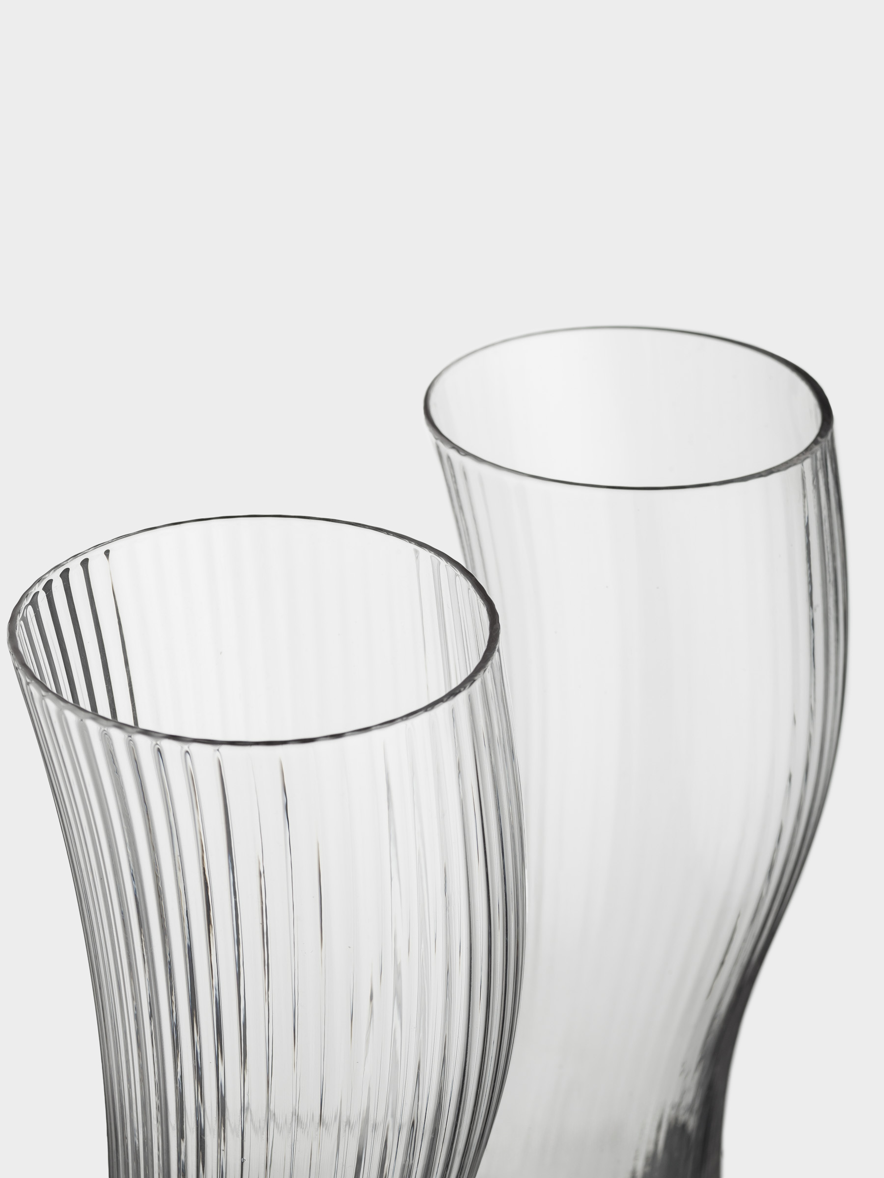 Beer glass, 23 cm, 600 ml, 2 pcs, glass R, Bend, Ribby, image-4