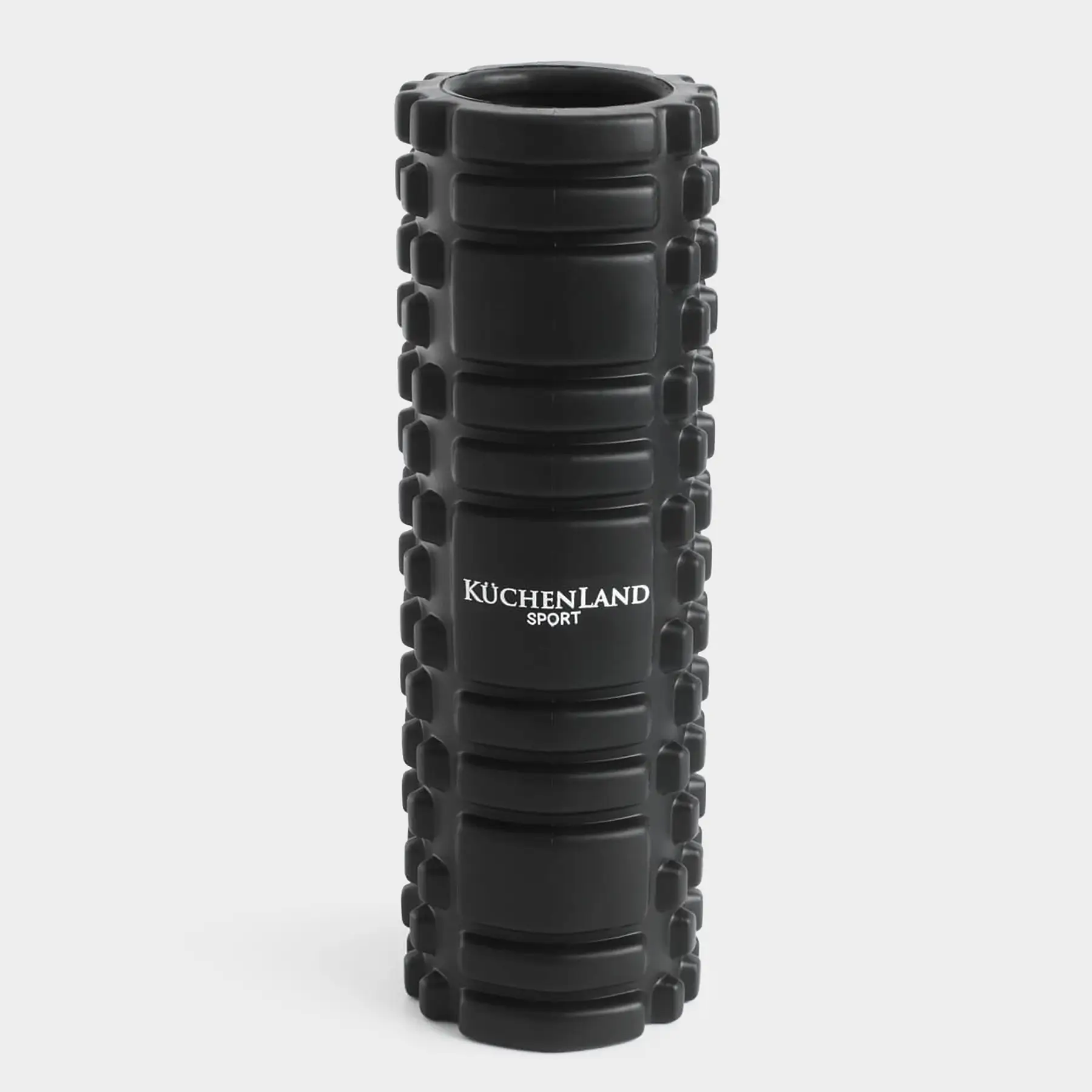 Massage roller, 30 cm, for yoga and fitness, EVA, black, Sport, image-0