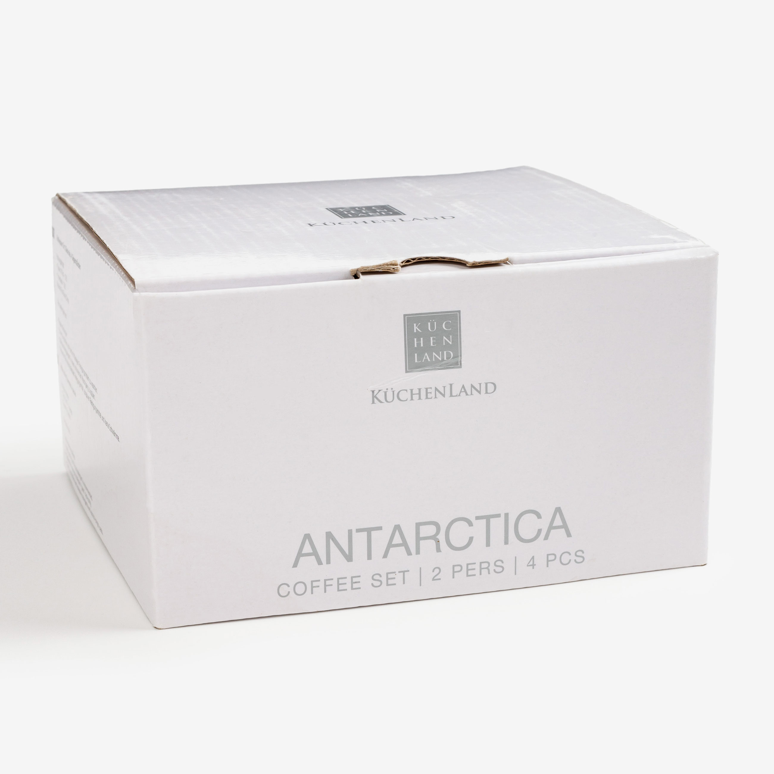 Coffee pair, 2 pers, 4 pr, 110 ml, porcelain F, Antarctica