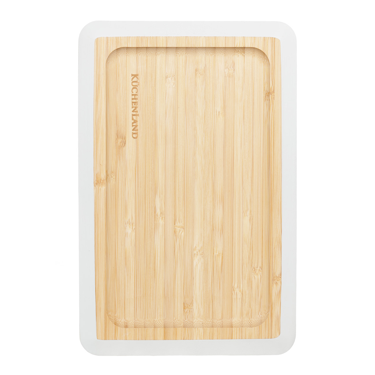 Dish, 24x16 cm, bamboo, rectangular, grey edging, Bamboo soft, image-2