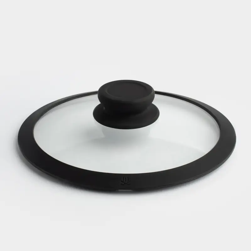 Lid, 20 cm, glass T / silicone, Solution accessory, image-0