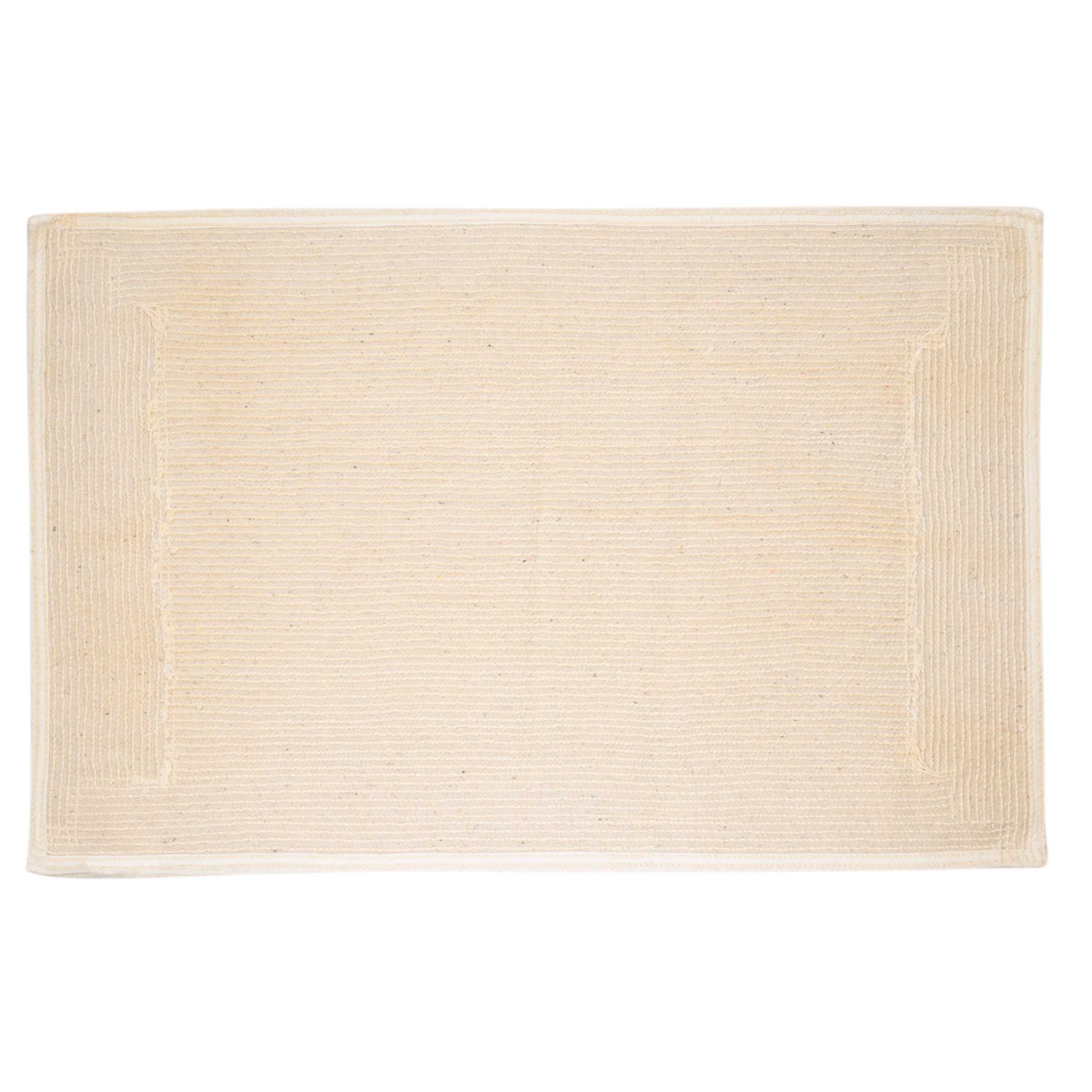 Bathroom mat, 40x60 / 50x80 cm, 2 pcs, Anti-slip, Cotton, Milk, Metric, image-2