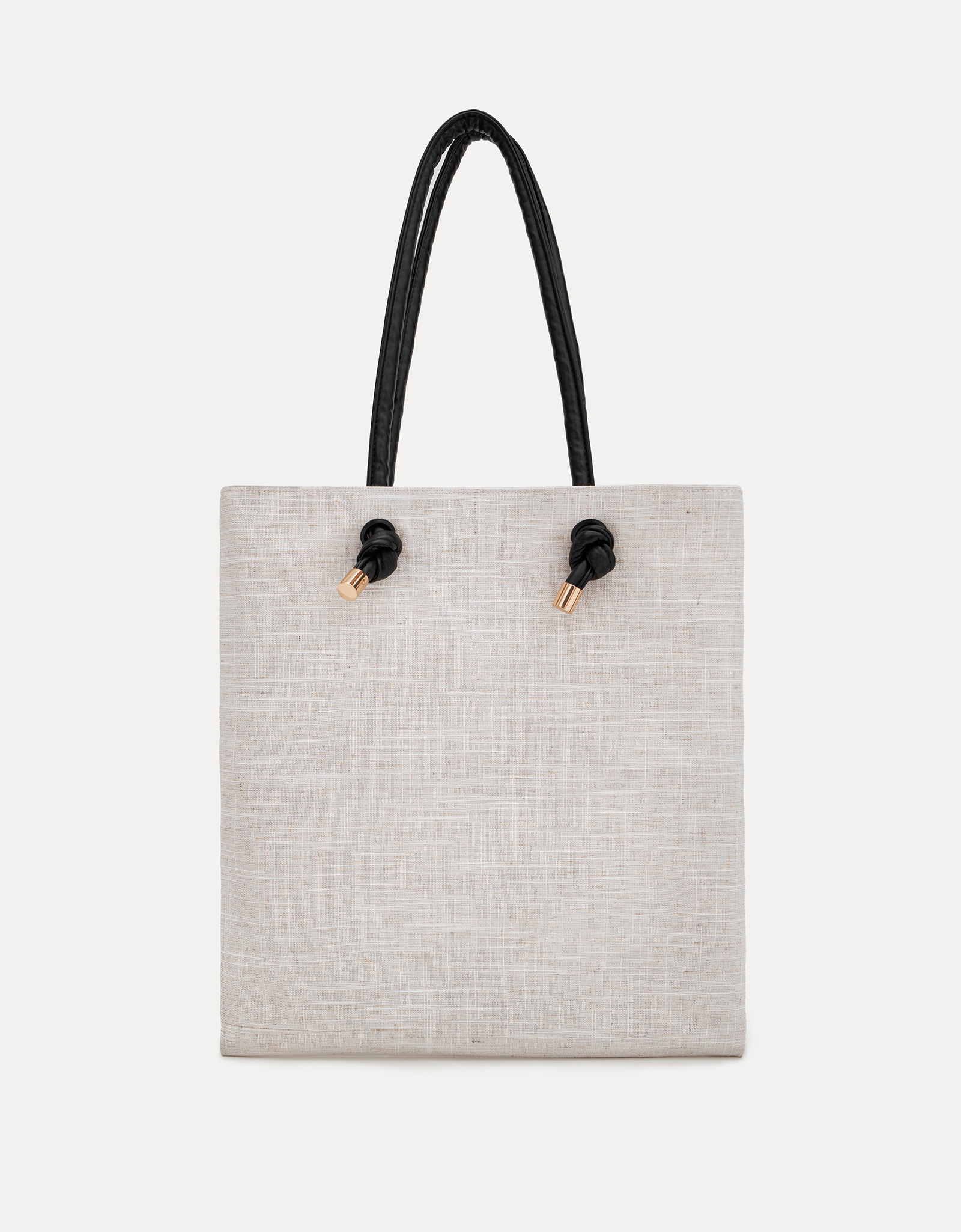 Shopper, 35x38 cm, magnetic lock, canvas, beige, Solo, image-0