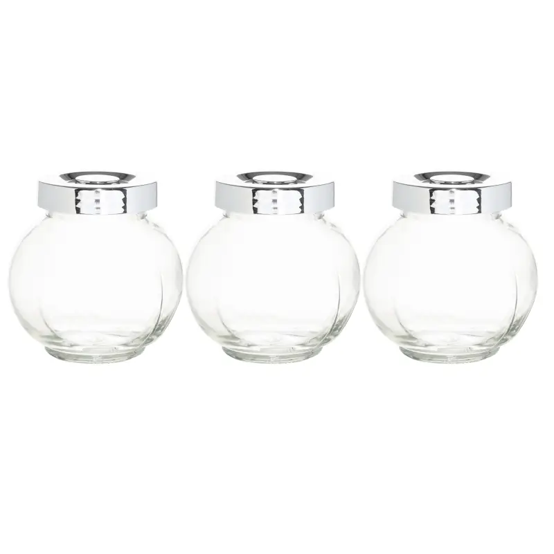 Spice container, 8 cm, 3 pcs, glass/plastic, Comfort ,image-0