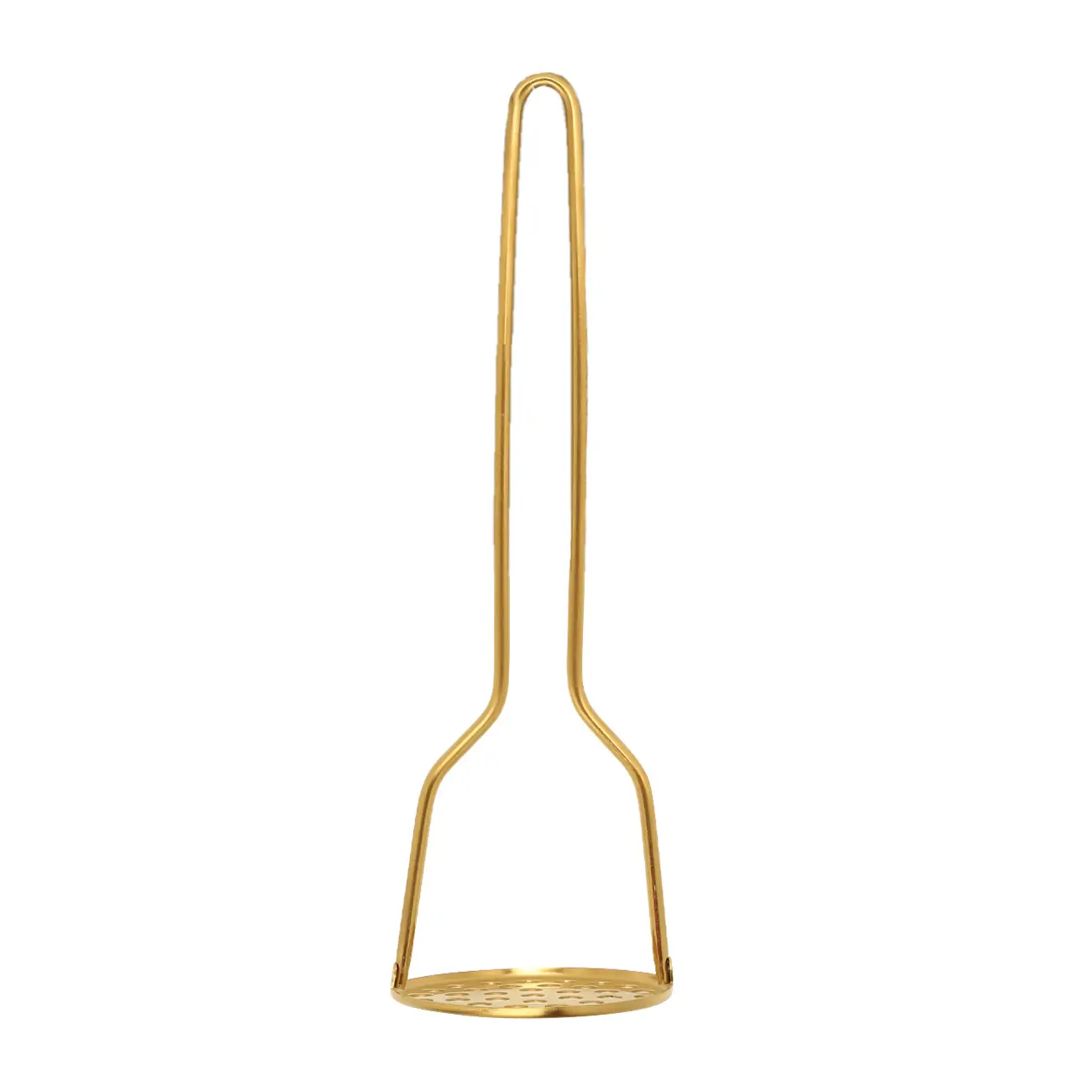 Puree press, 28 cm, steel, golden, Device gold, image-0
