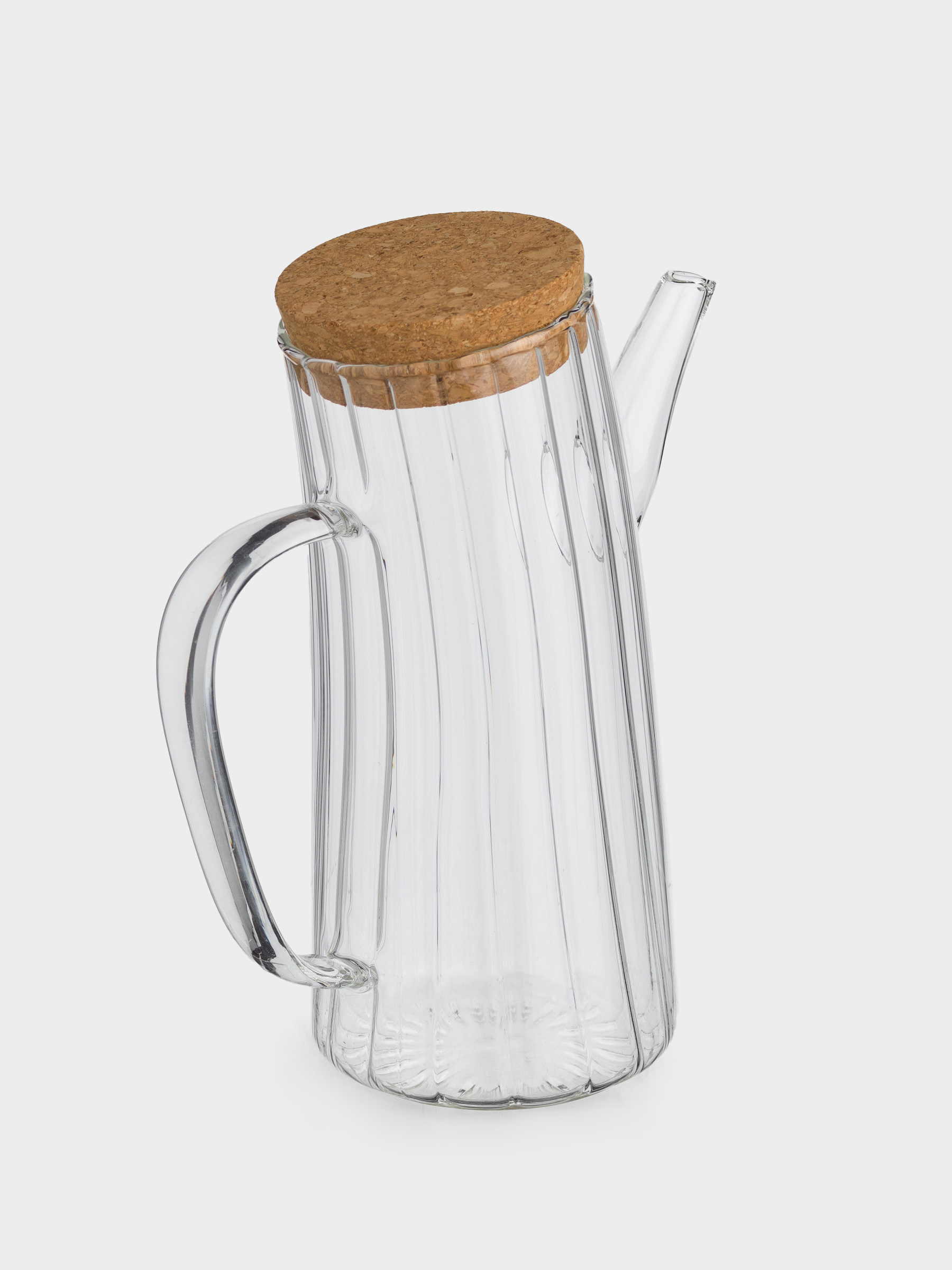 Oil or vinegar container, 750 ml, with lid, glass B, Camellia, image-1