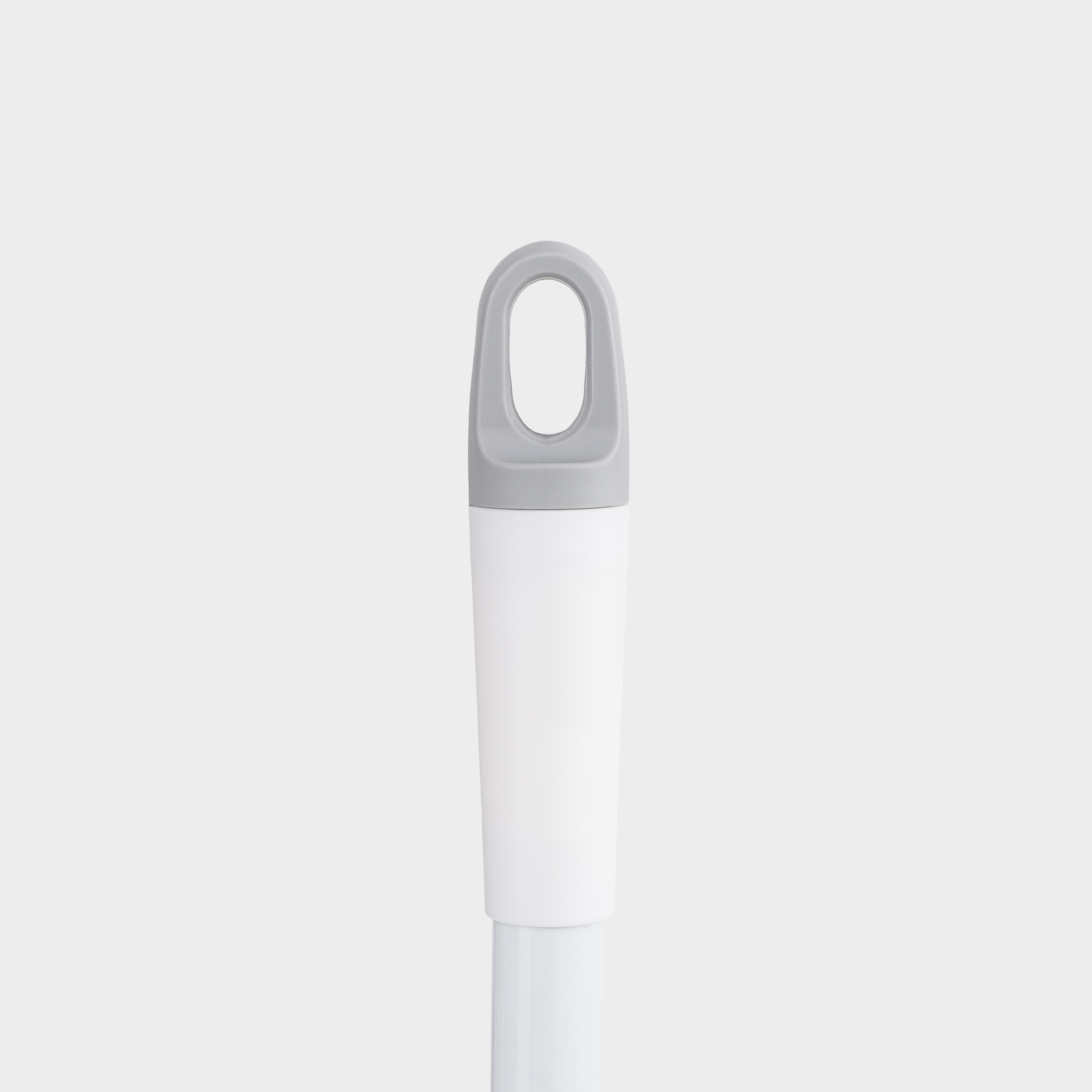 Mop-brush, 121 cm, with scraper, 2 in 1, nylon / rubber / plastic, gray-white, Mop light