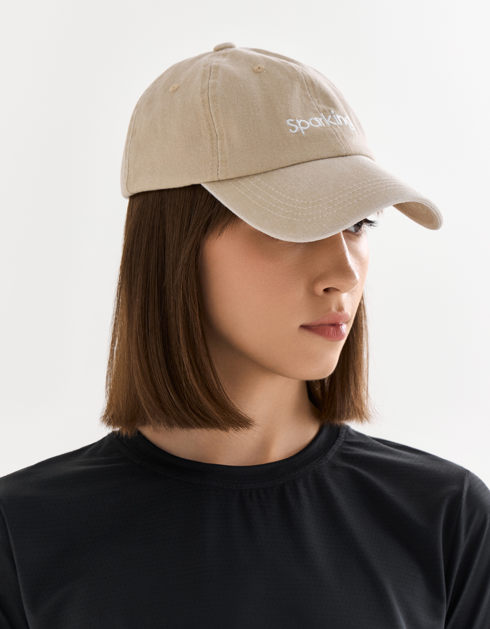 Baseball cap, 58 cm, single size, cotton, beige, Sparkling, Shore, image-4