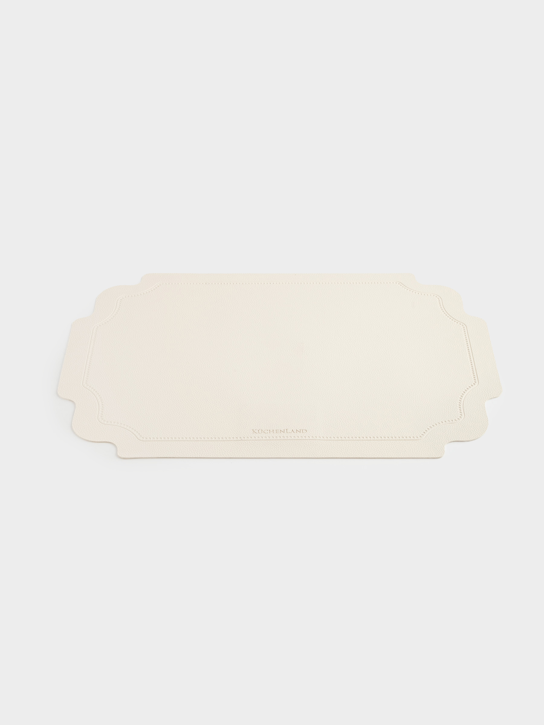 Placemat, 30x45 cm, PVC, curly, beige, Vintage, Rock vintage, image-1
