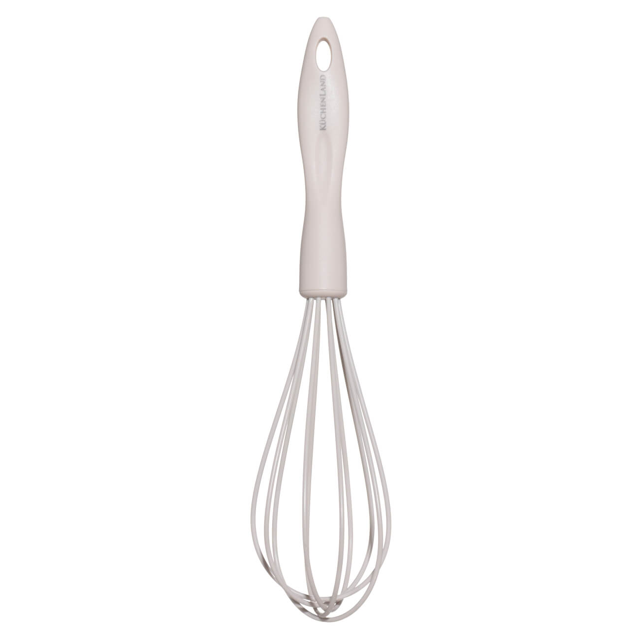 Whisk, 26 cm, silicone / plastic, beige, Benefit