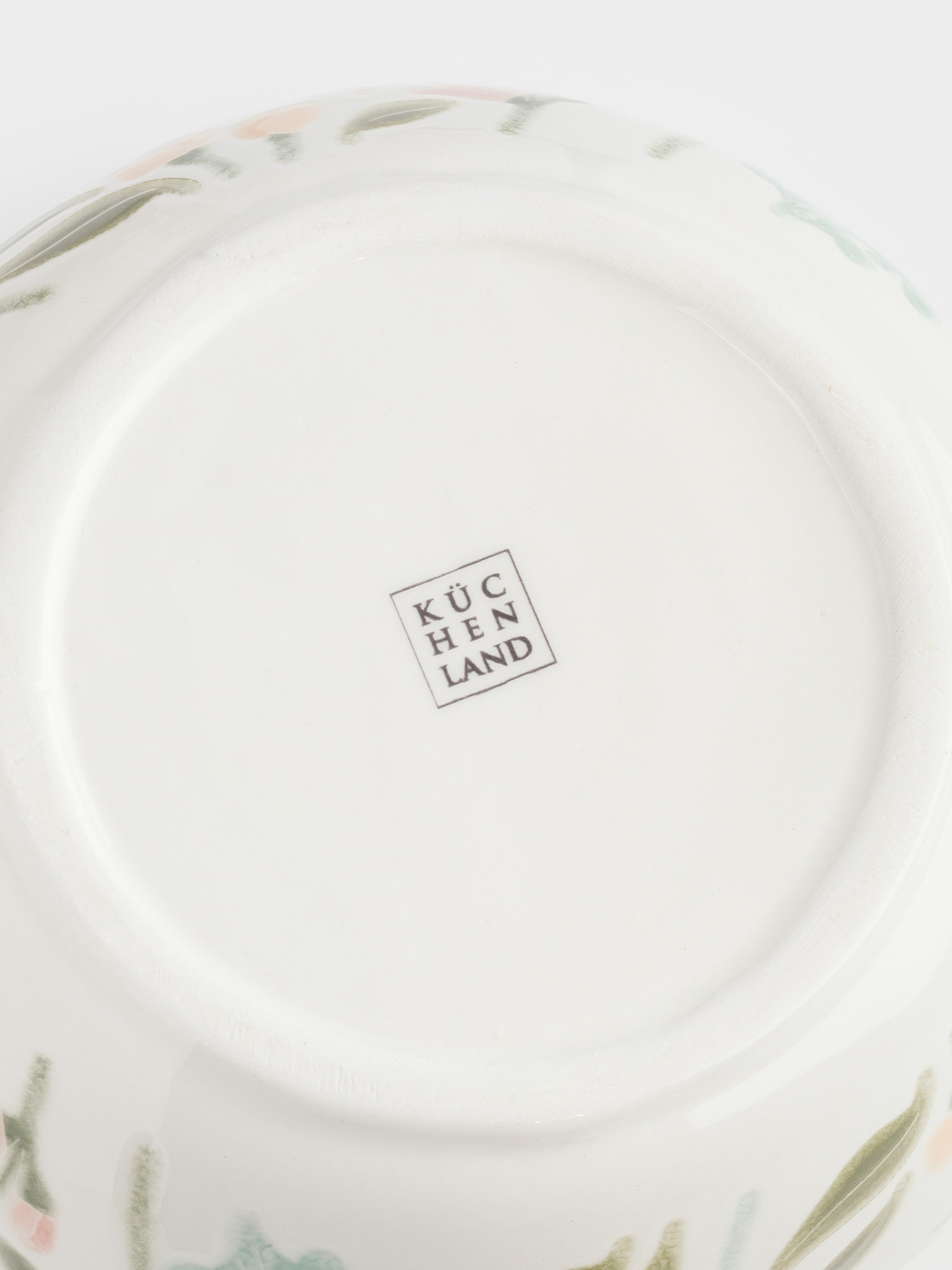 Bowl, 14x8 cm, ceramic, milky, speckled, wildflowers, Meadow speckled, image-2