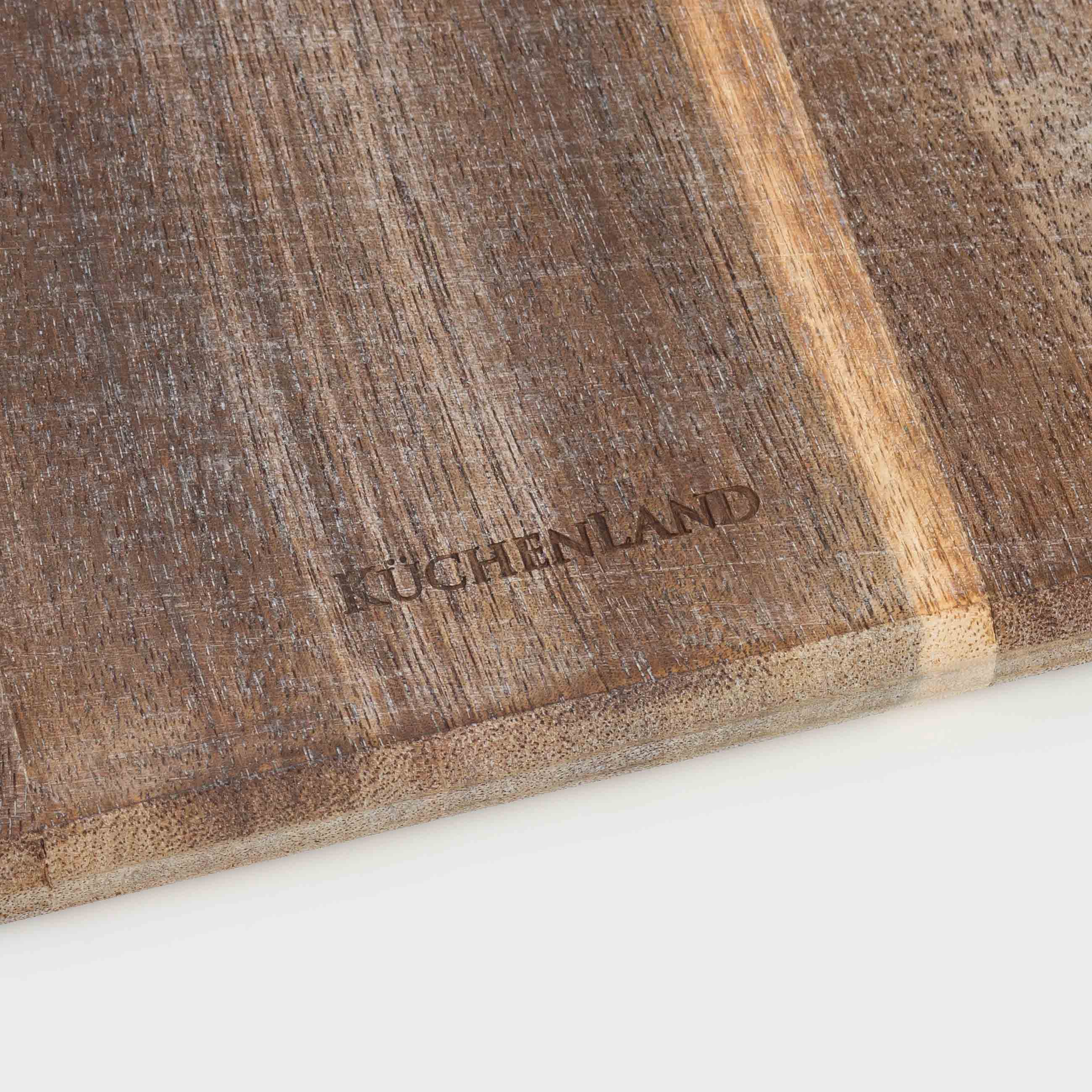 Cutting board, 30x20 cm, with handle, wood, Noble tree
