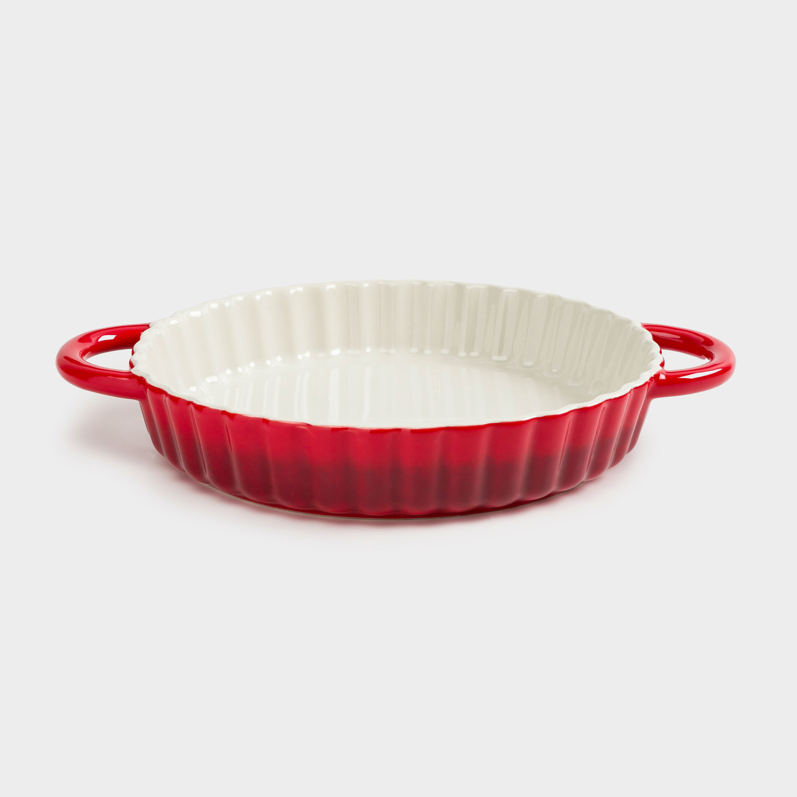 Baking dish, 22 cm, ceramic, round, burgundy, Gradient, Cakes gradient