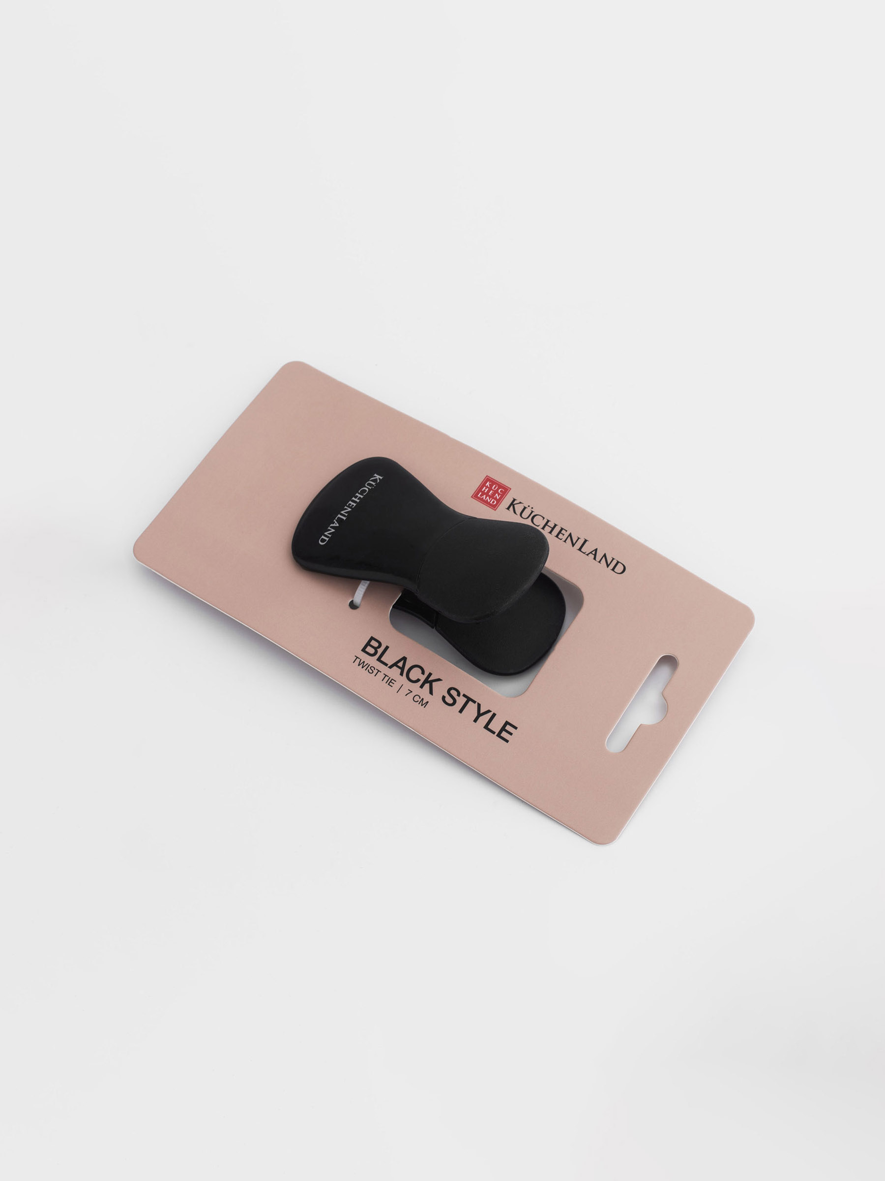 Bag clip, 7 cm, with magnet, plastic, Black, Clip, Black style, image-4