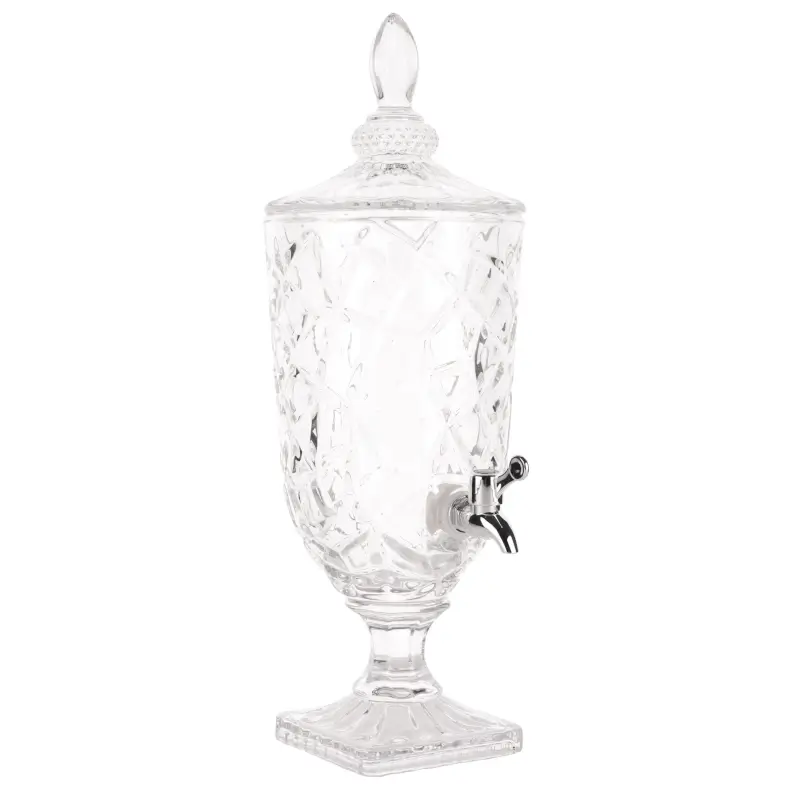 Drink dispenser, 3 L, Glass R / plastic, Crackle ,image-0