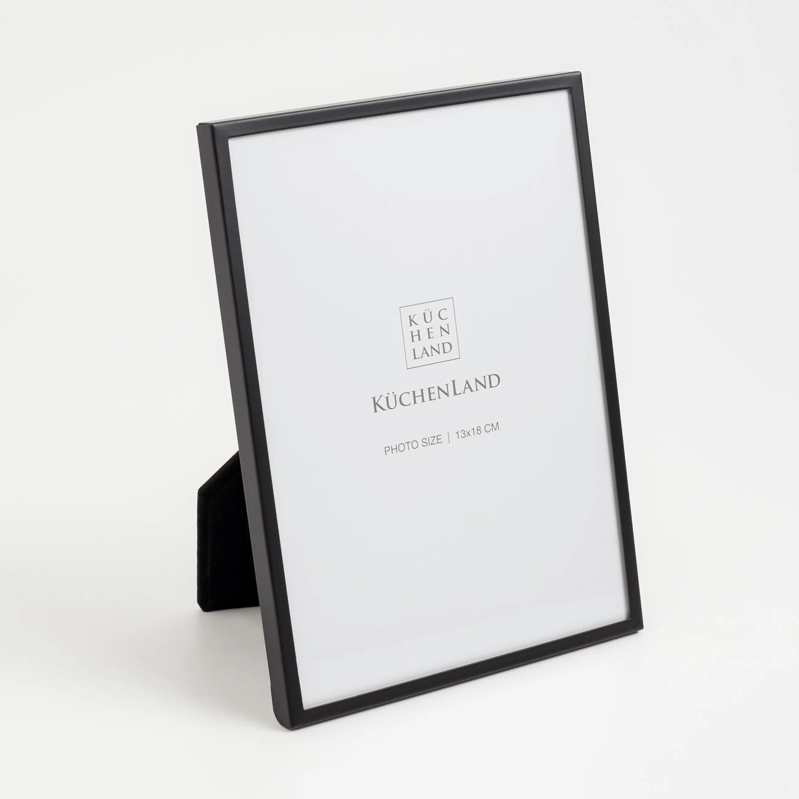 Photo frame, 18x13 cm, metal / glass, Black, Frames, image-0