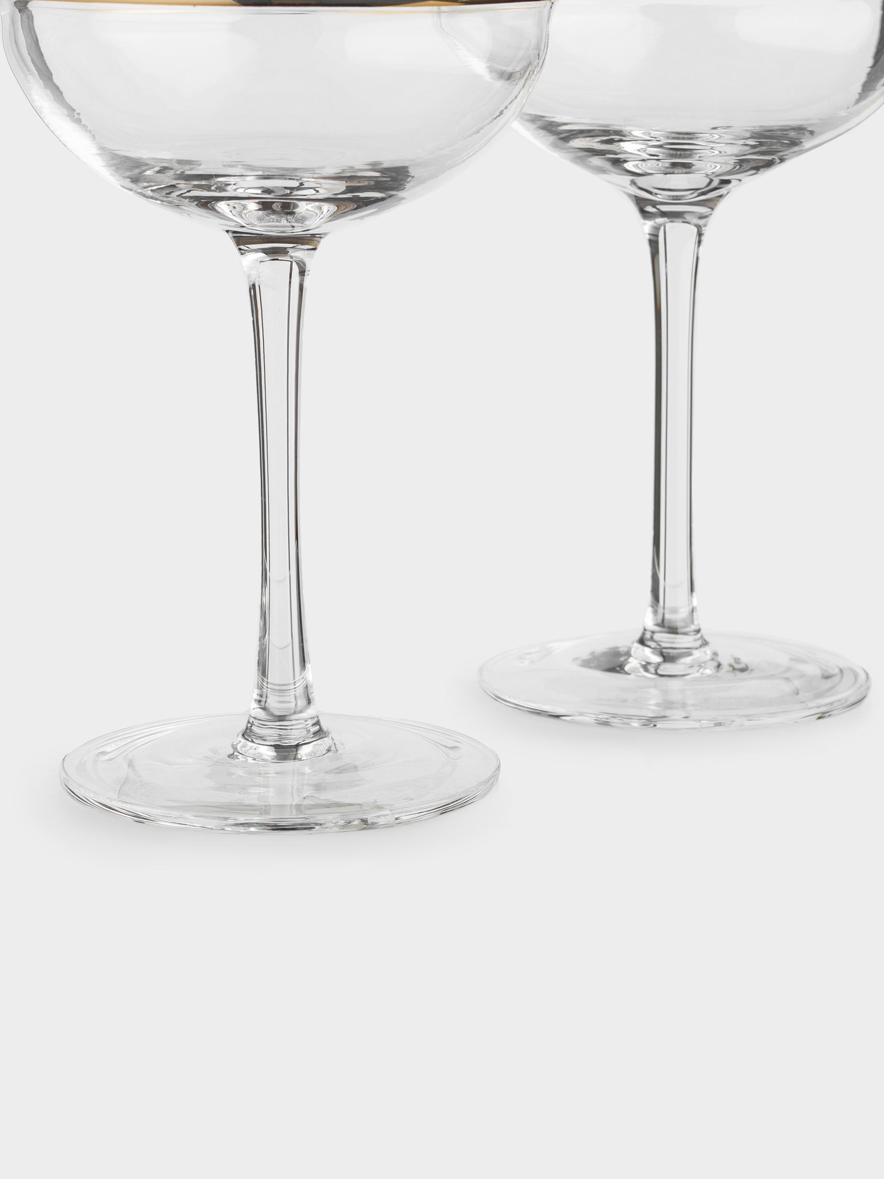 Drinking glass, 510 ml, 2 pcs, Crystal glass, Golden ring, Rivello, image-4