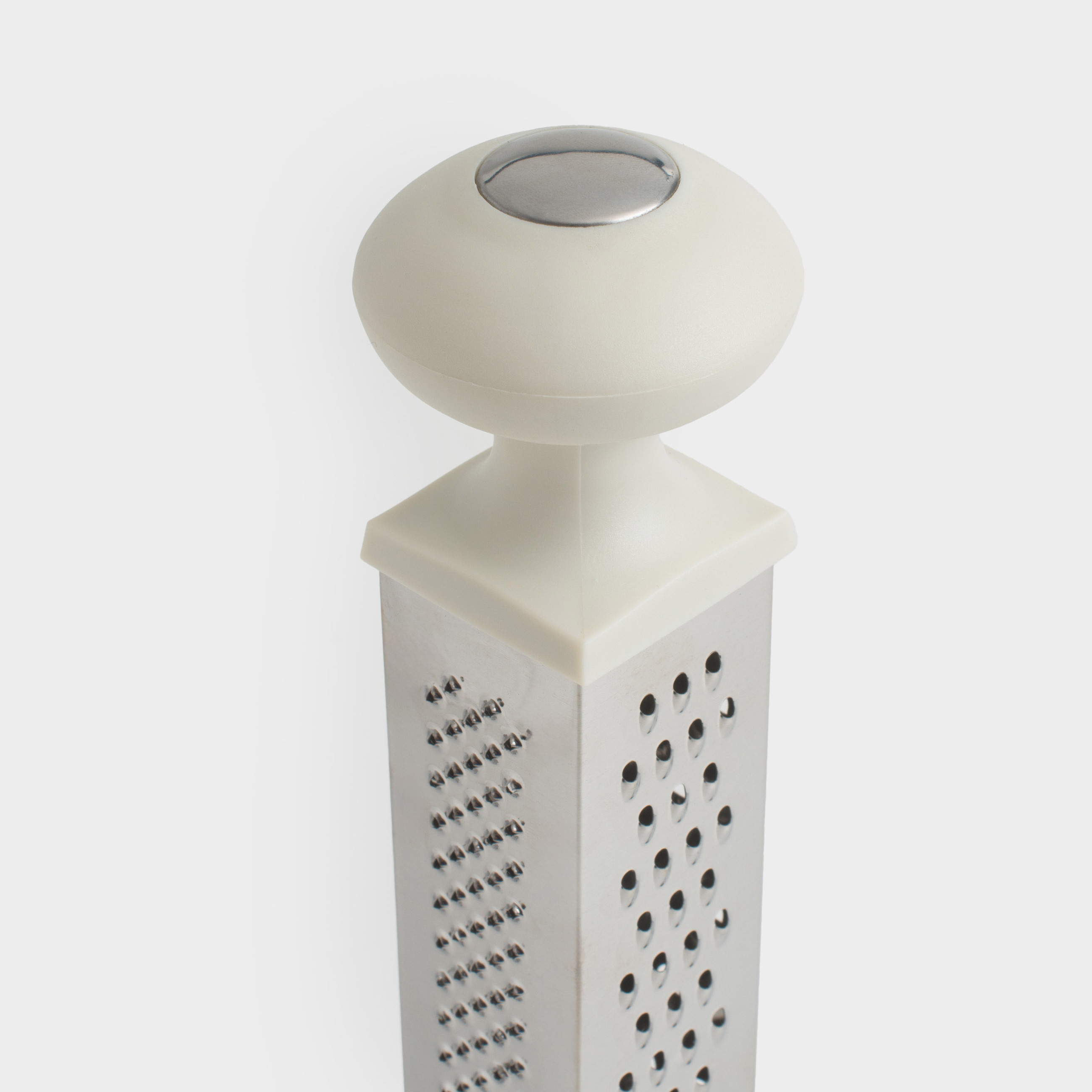 Grater, 23 cm, on a stand, four-sided, steel / plastic / wood, Galori