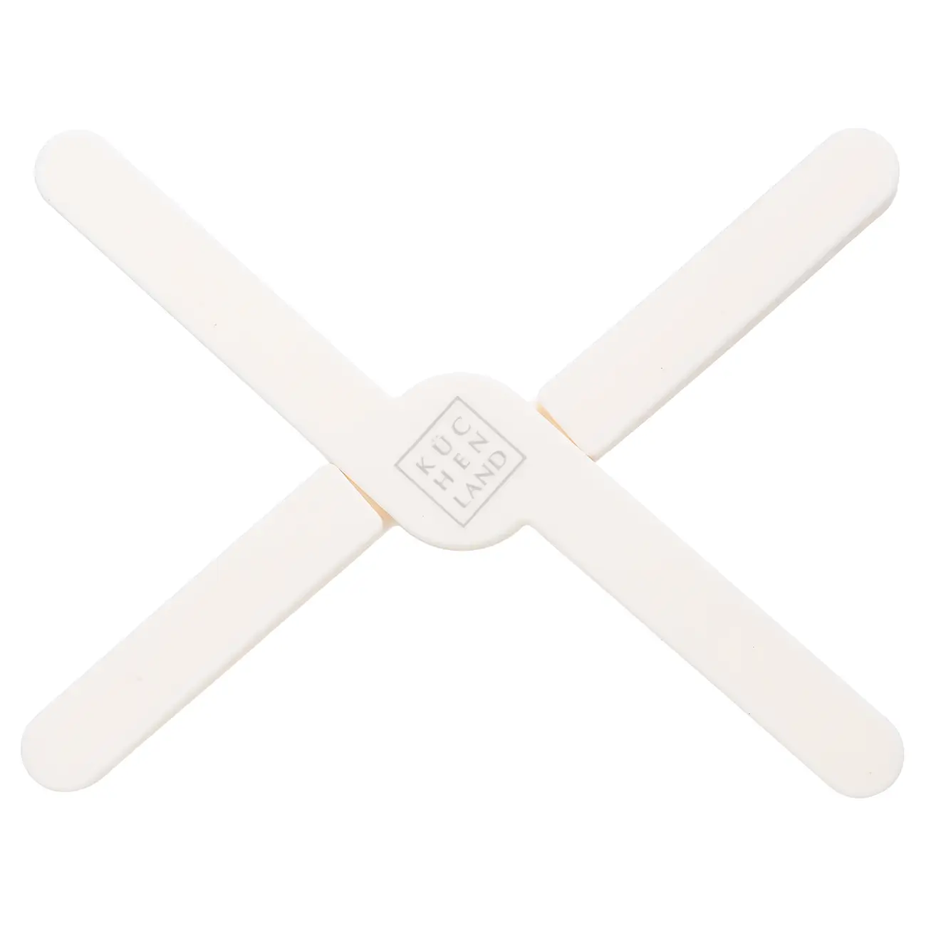 Hot plate, 21 cm, folding, silicone, Milk, Soft kitchen