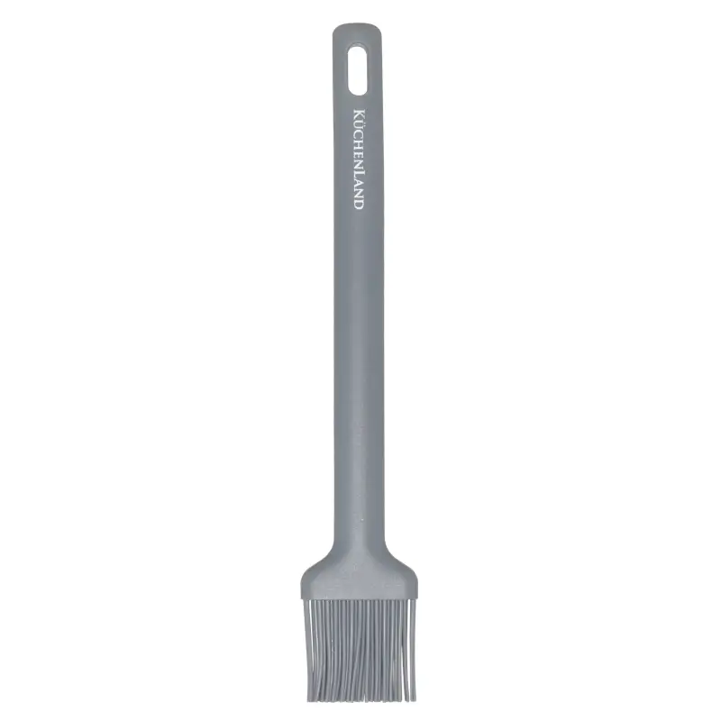 Cooking brush, 27 cm, silicone, grey, Grey steel ,image-0
