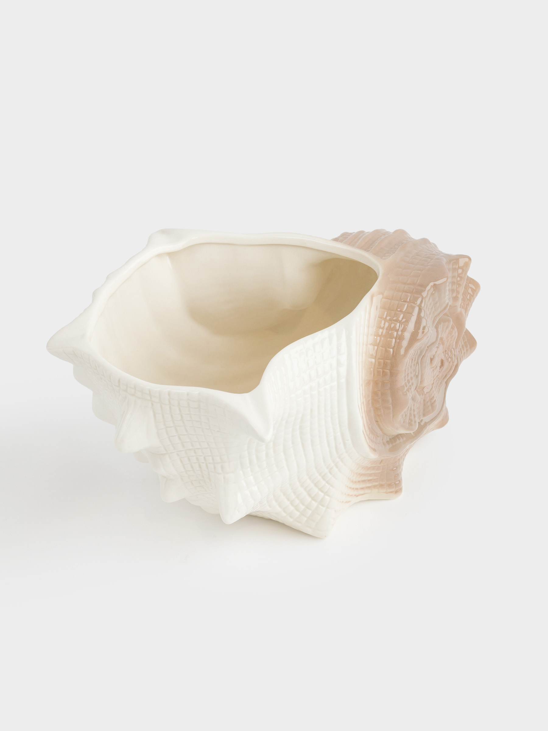 Planter, 23x12 cm, porcelain P, milky brown, Seashell, Seaside, image-2