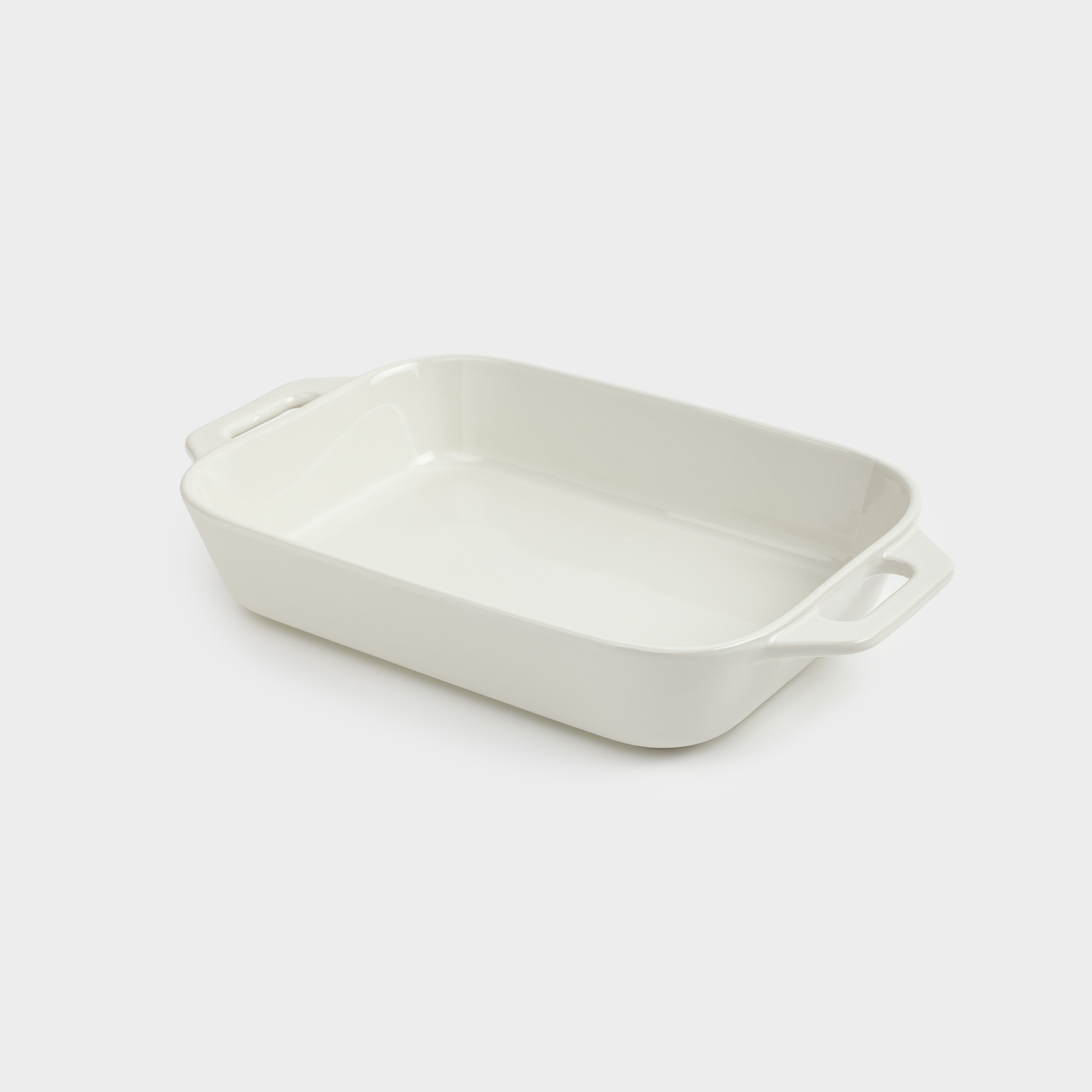 Baking dish, 27x20 cm, ceramic, rectangular, milk, Cakes ivory