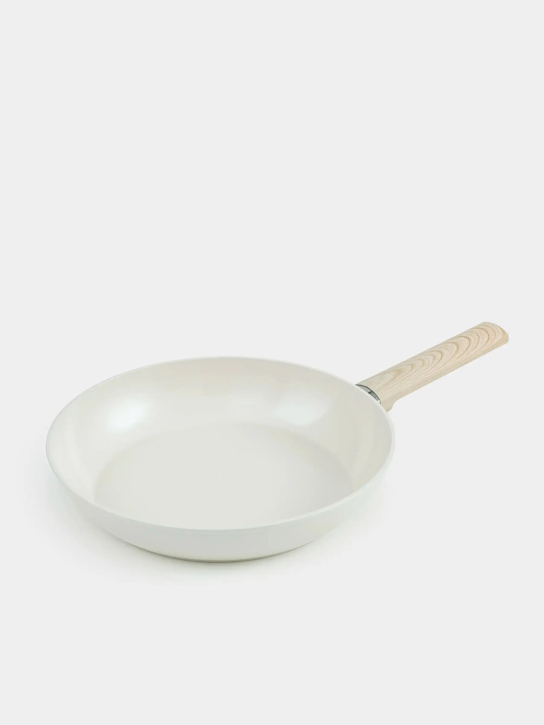 Frying pan, 24 cm, coated, aluminum, milky, Sentimentality