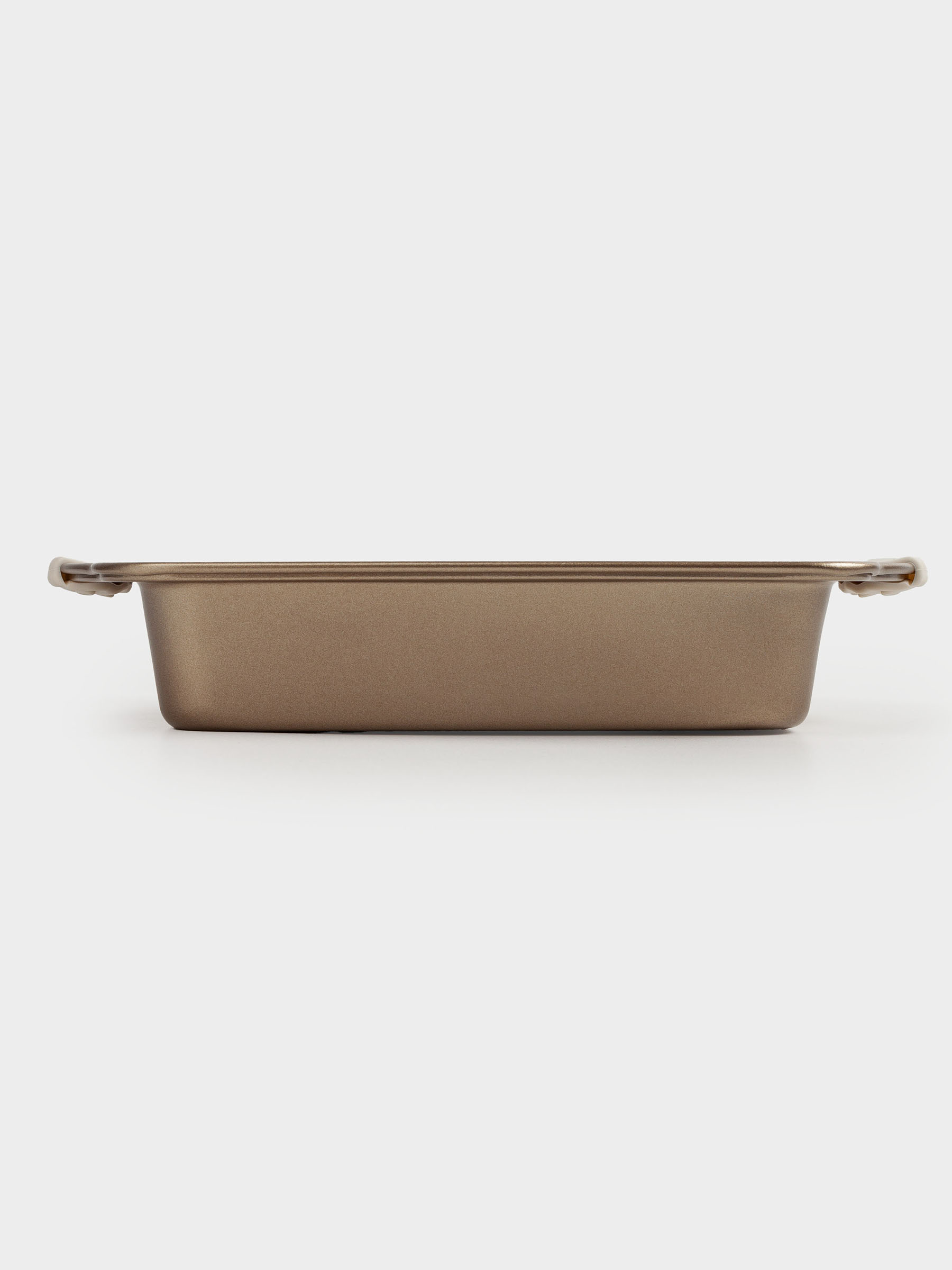Baking dish, 28x22 cm, with handles, steel / silicone, square, copper, Resto , image-6