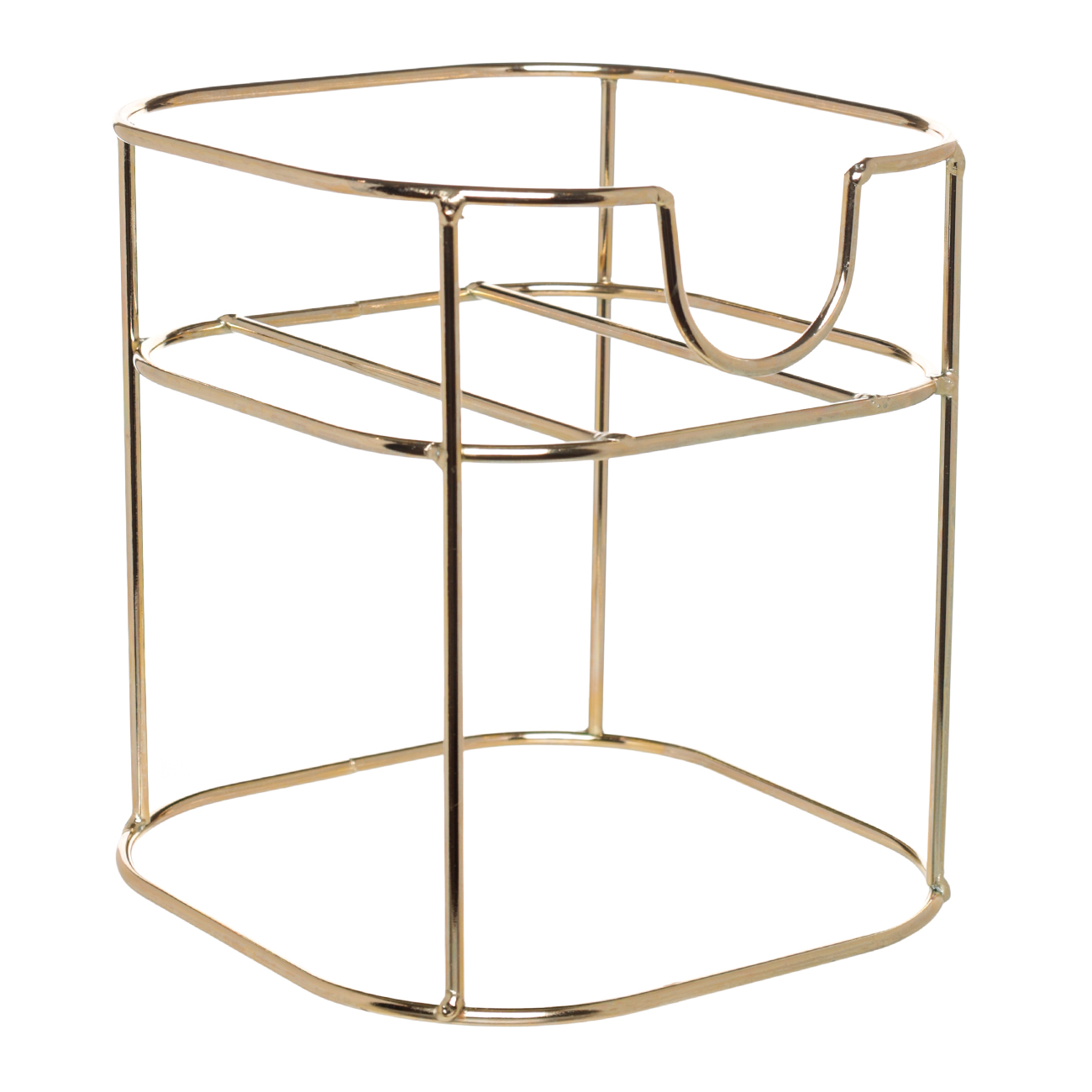 Set for drinks, 4 pers, 5 pr, dispenser on stand, gold, glass / metal, Regale, image-2