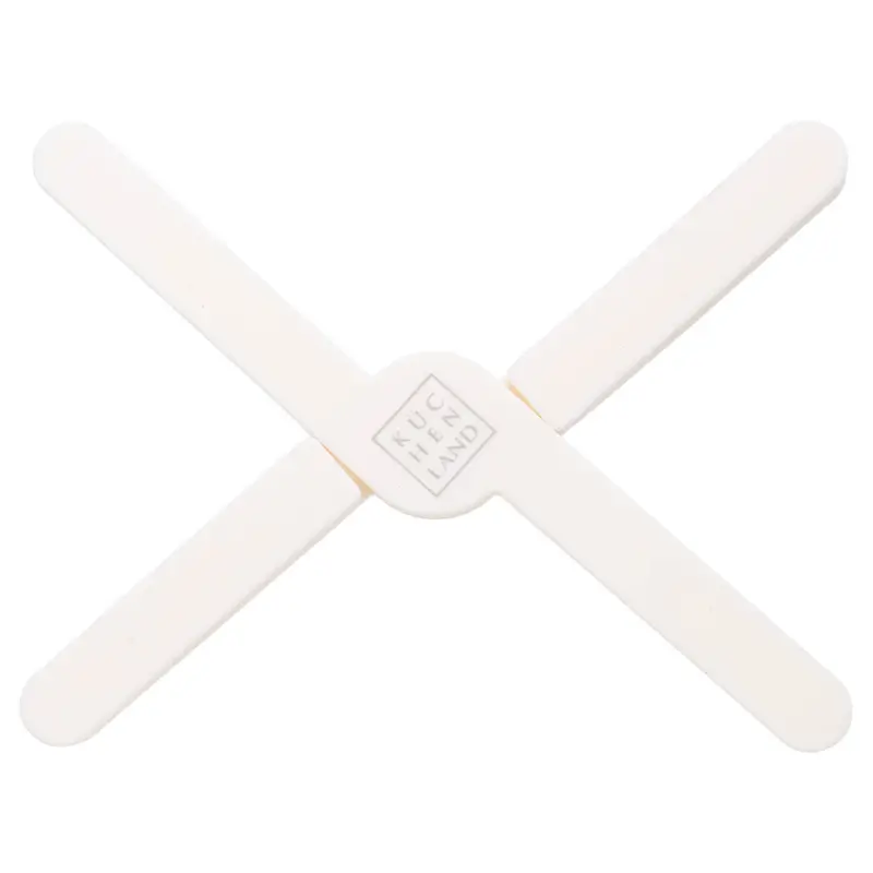 Hot plate, 21 cm, folding, silicone, Milk, Soft kitchen