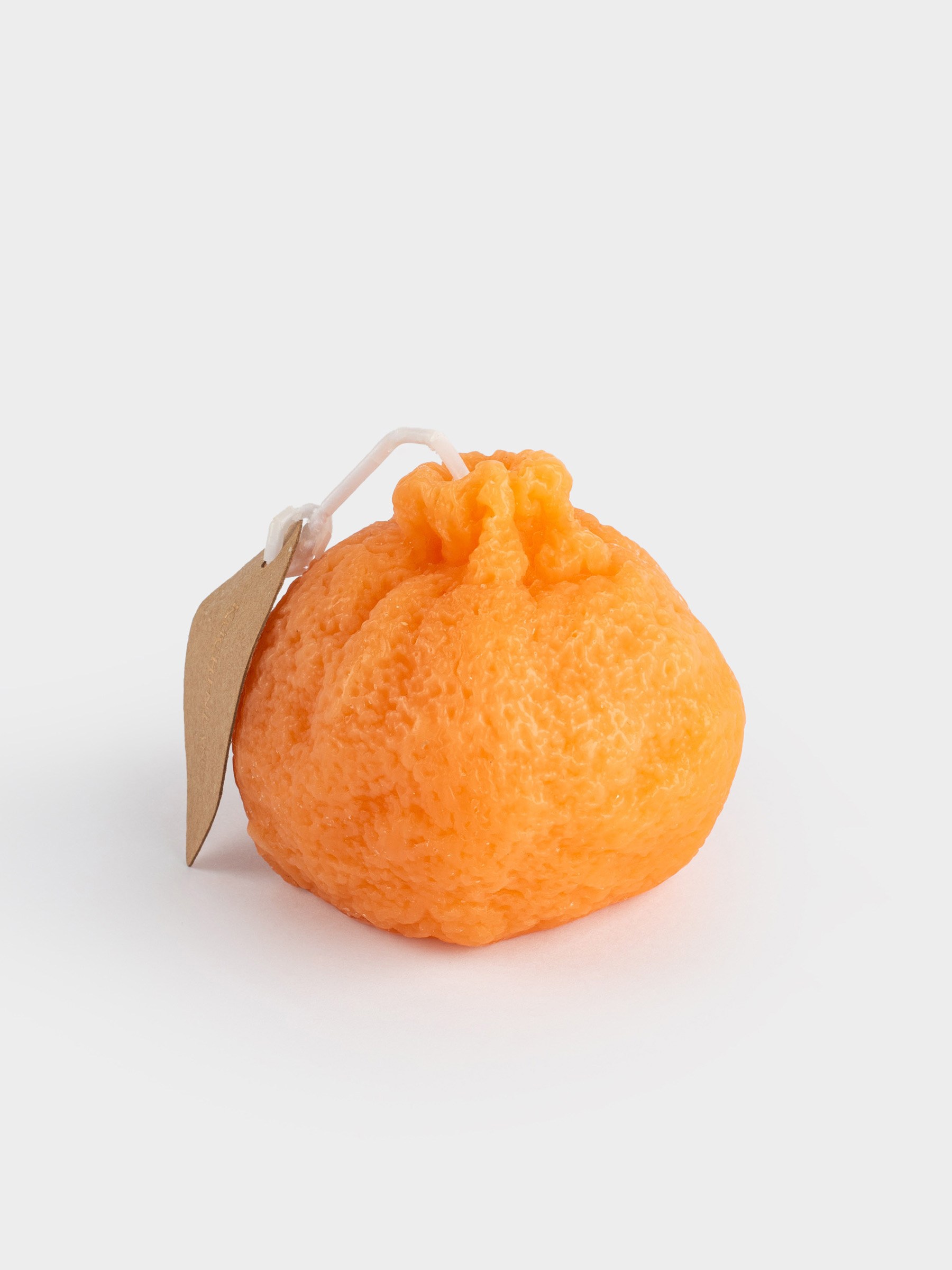Candle, 6x6 cm, orange, Tangerine, Fruit shape, image-3