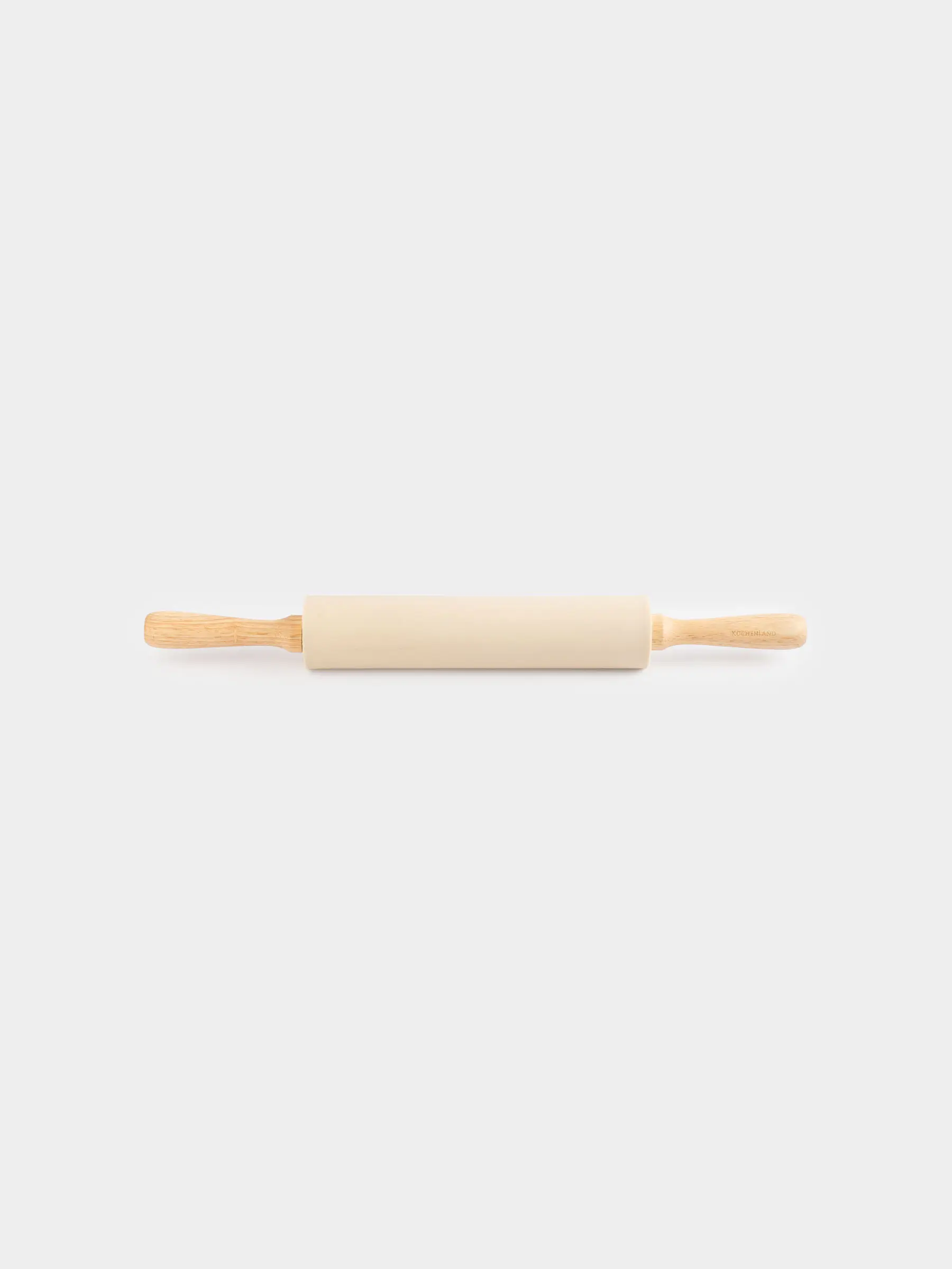 Rolling pin, 48 cm, silicone / wood, beige, Bakery