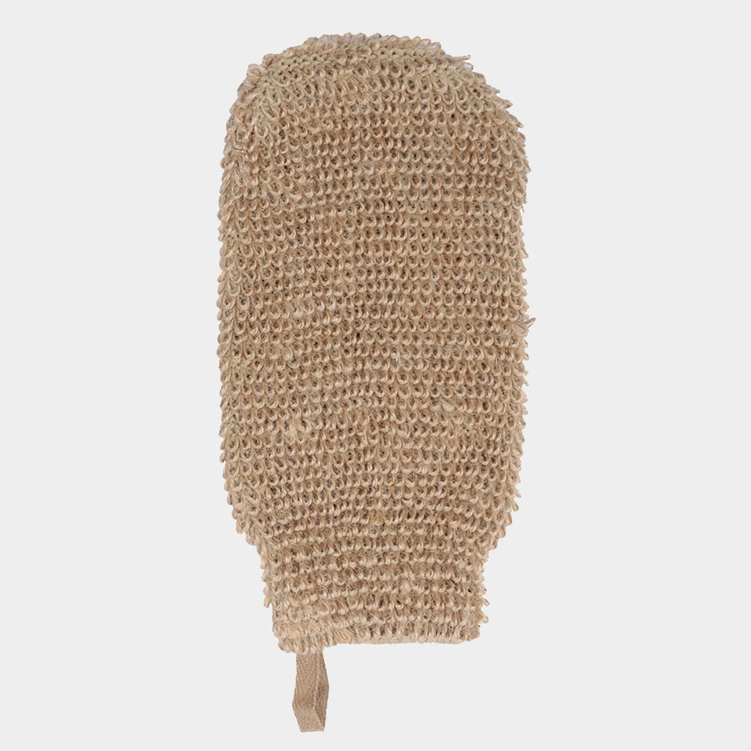 Washcloth-mitten for washing the body, 10. 5x21. 5 cm, hemp fiber, beige, Eco life