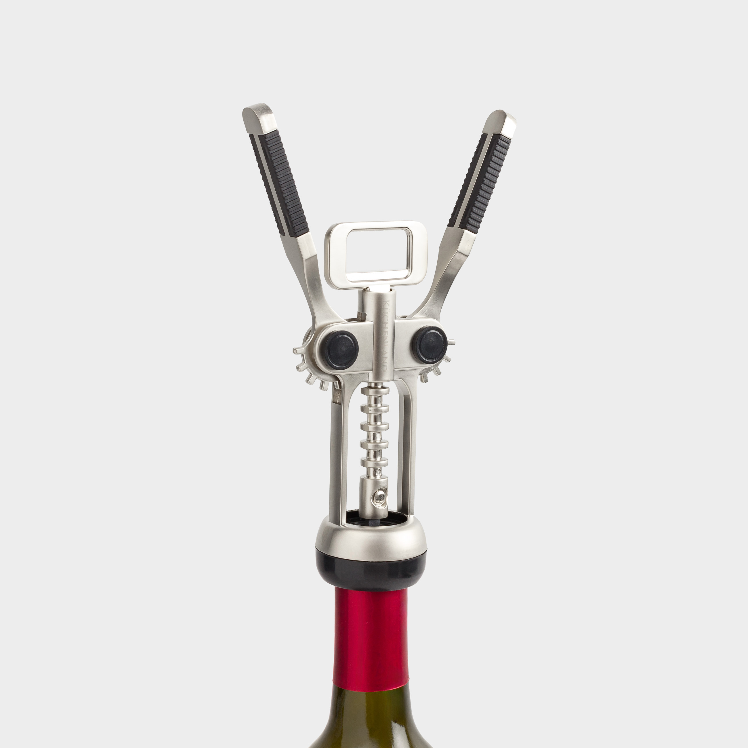 Lever corkscrew, 18 cm, metal / plastic, Accelerated, image-7