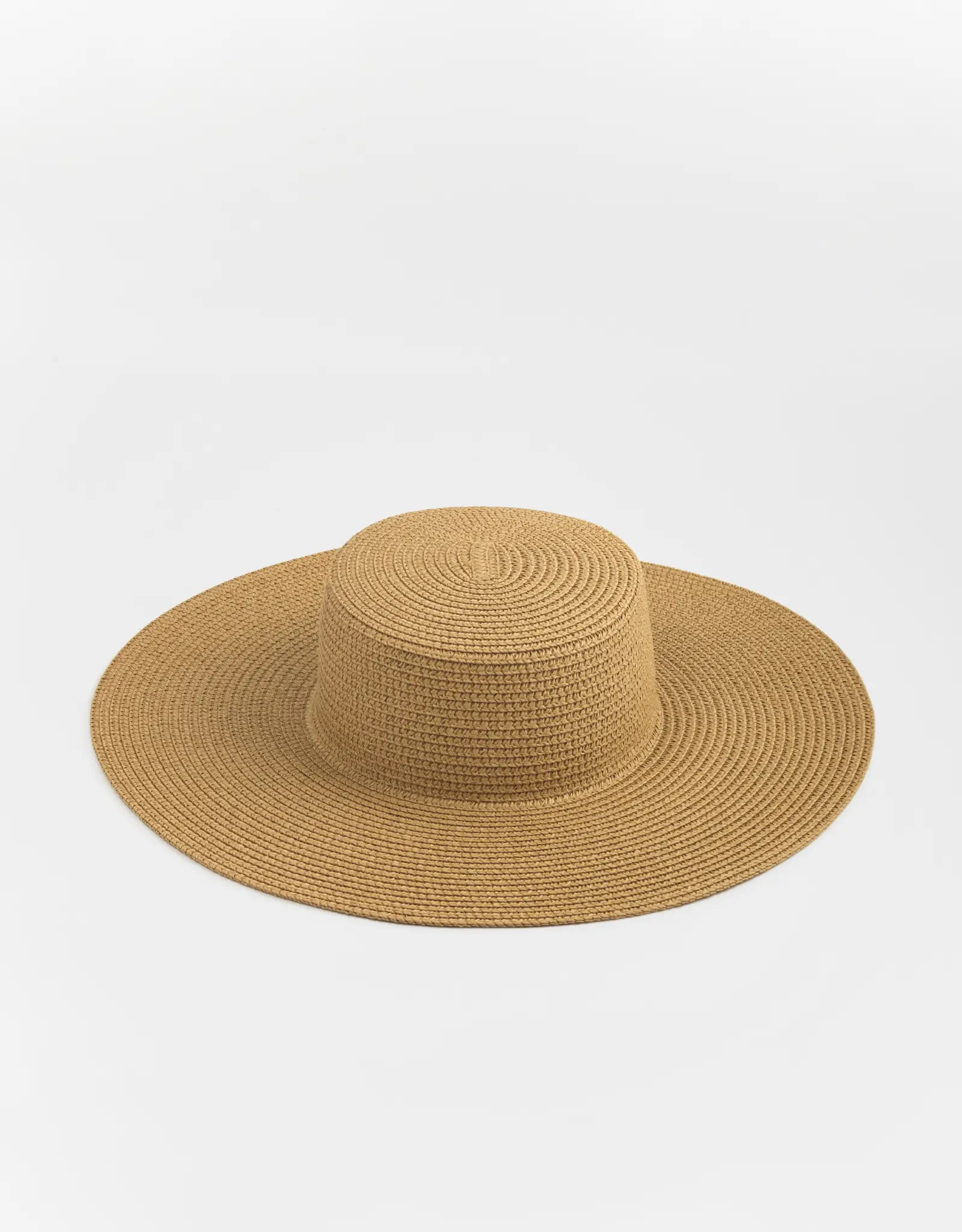 Hat, single size, wide brim, cellulose / polyester, Sand, Banjo